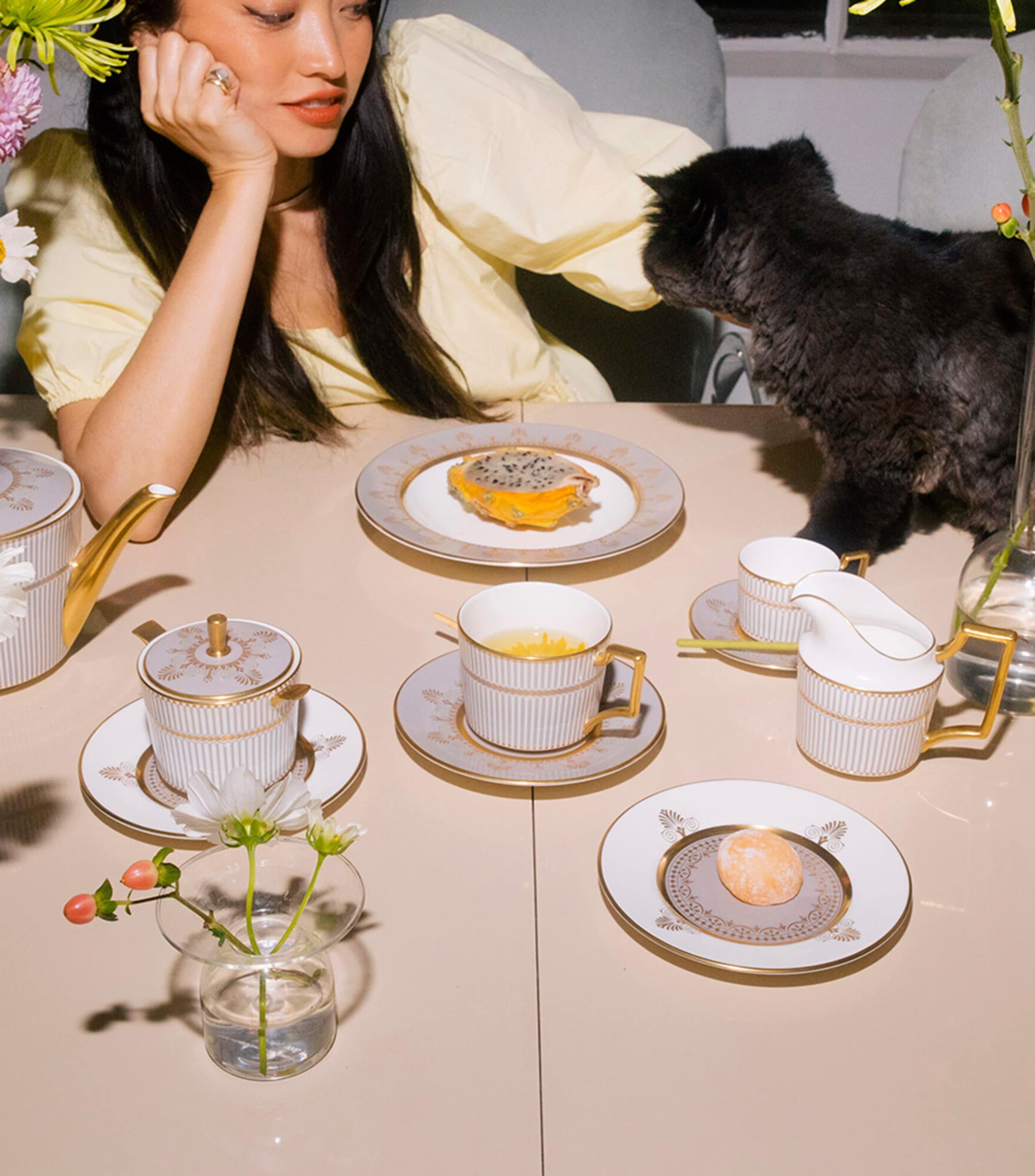 Anthemion Grey Plate (15.5cm) GREY Image 3