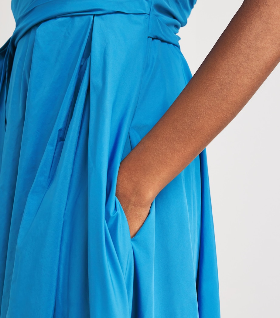 Taffeta Off-The-Shoulder Gown CORNFLOWER Image 6