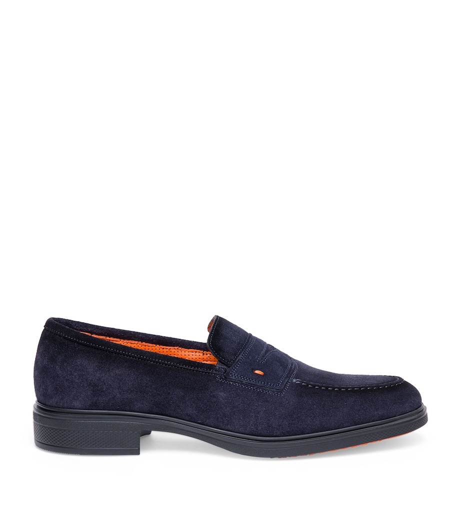 Suede Easy Penny Loafers NAVY Image 1