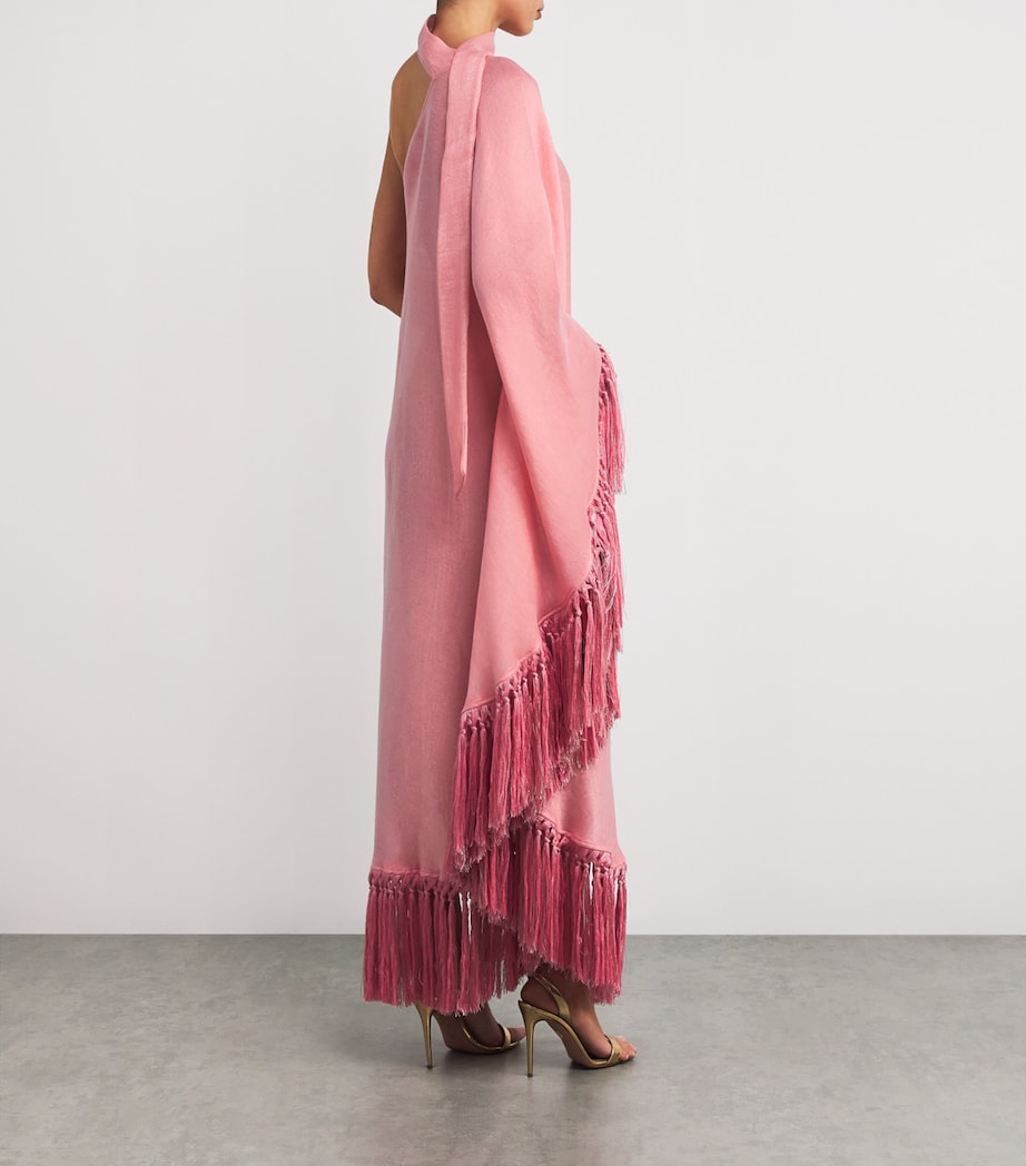 Linen-Blend Arno Maxi Dress ORCHID PINK Image 3