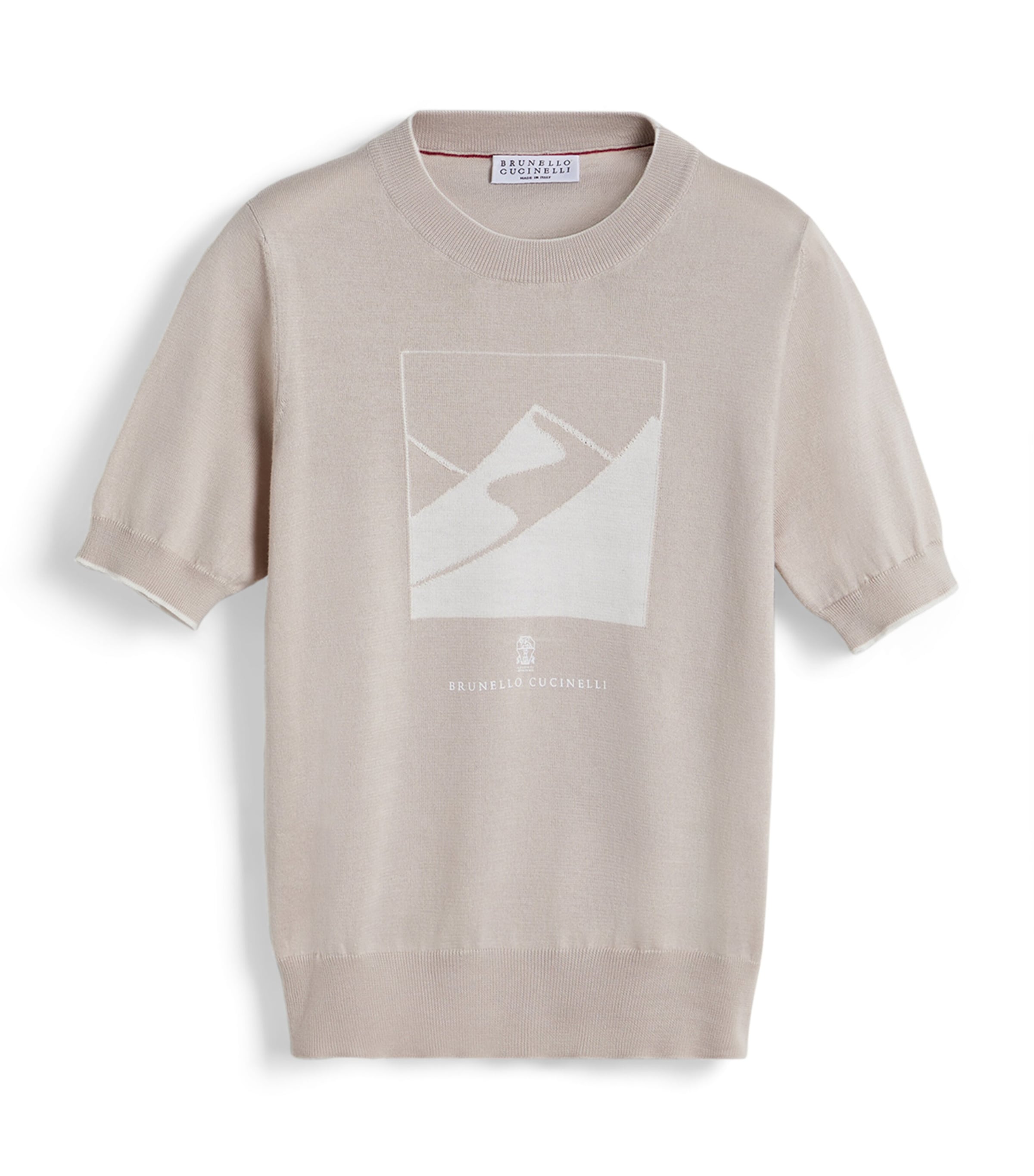 Brunello Cucinelli Kids Cotton Jacquard T-Shirt (4-6 Years) Image 1
