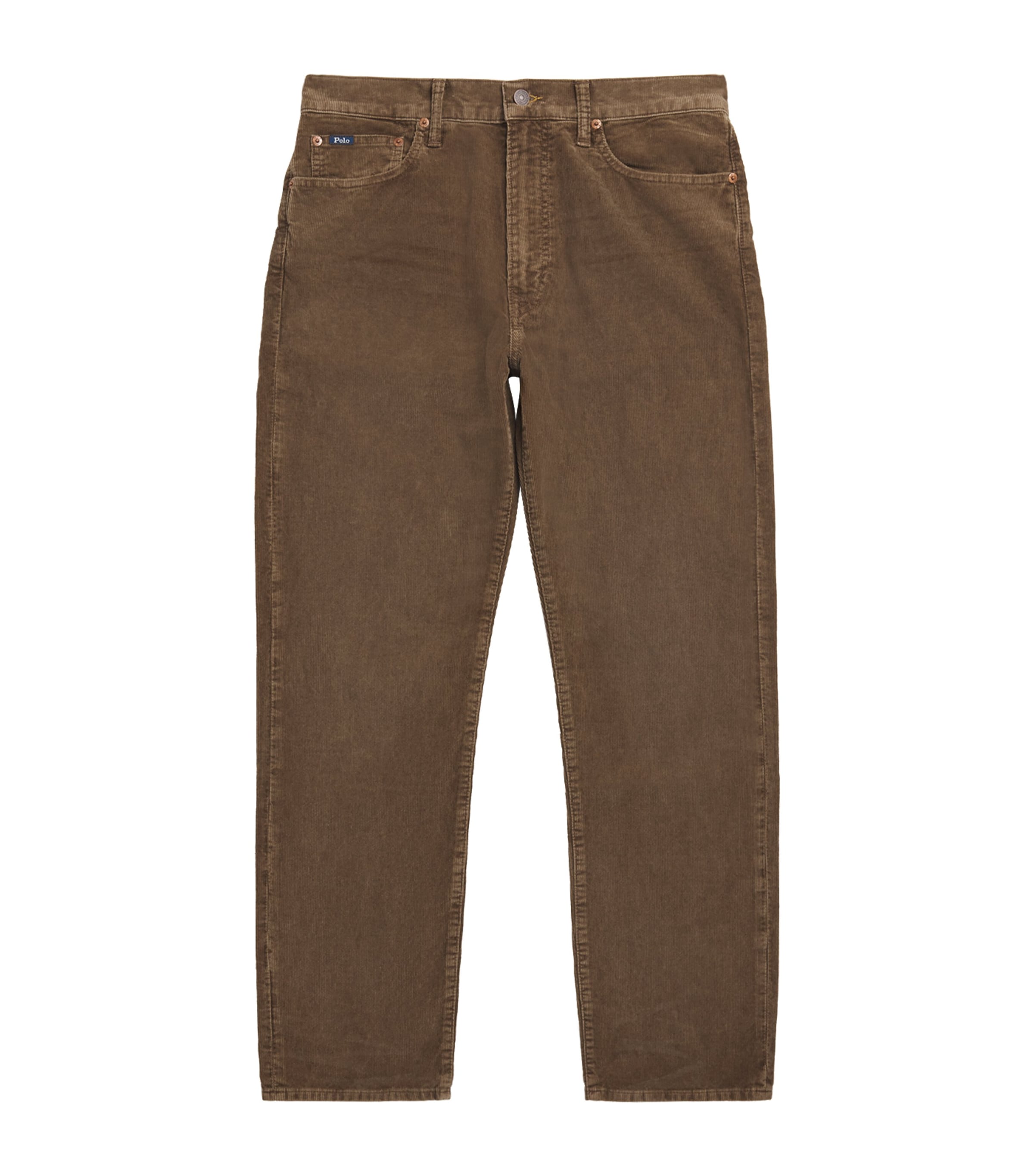 Cotton Corduroy Straight Fit Trousers BROWN SOFT FADE Image 1
