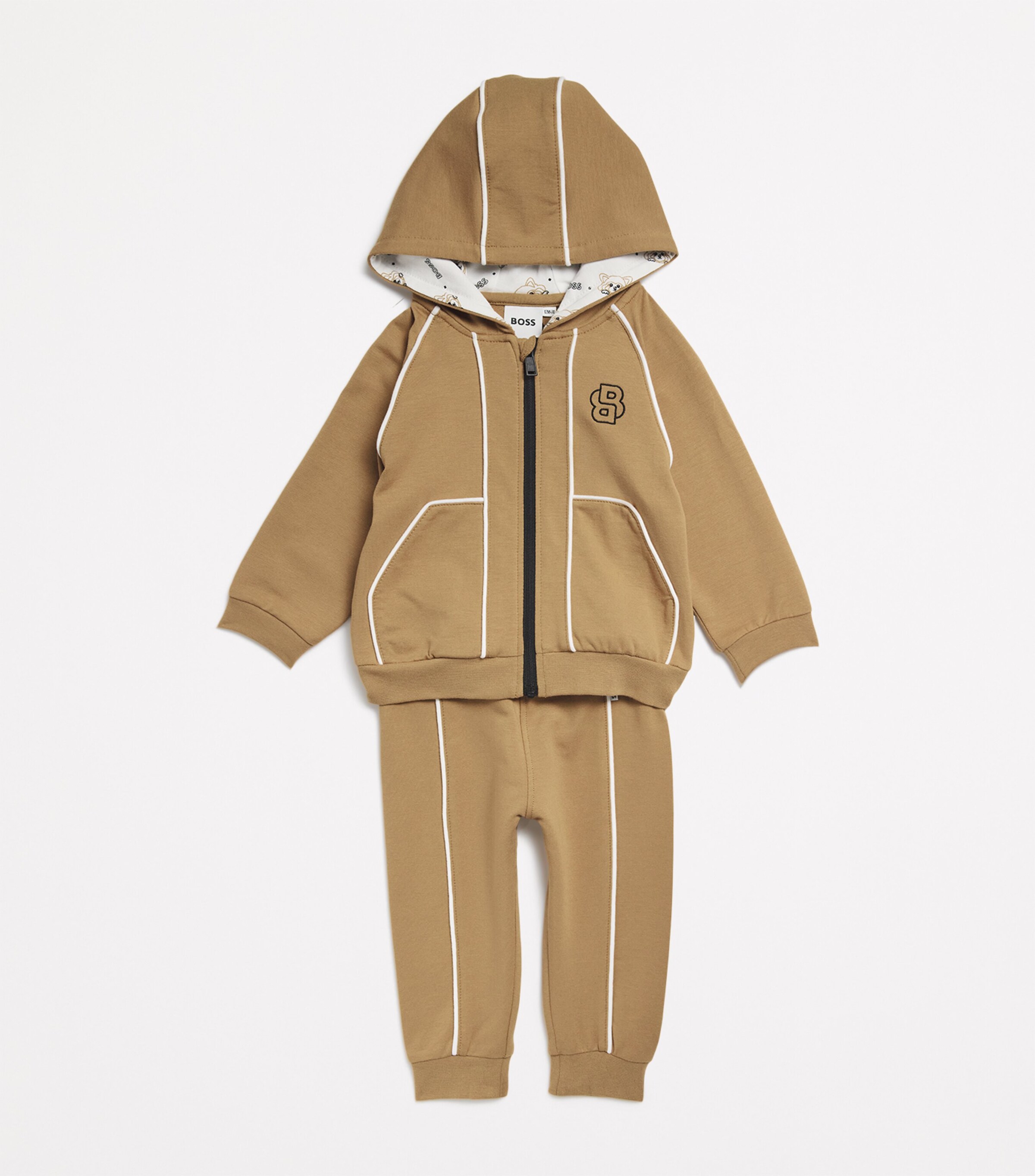 BOSS Kidswear Hoodie and Sweatpants Set (1-18 Months) Cookie Image 3
