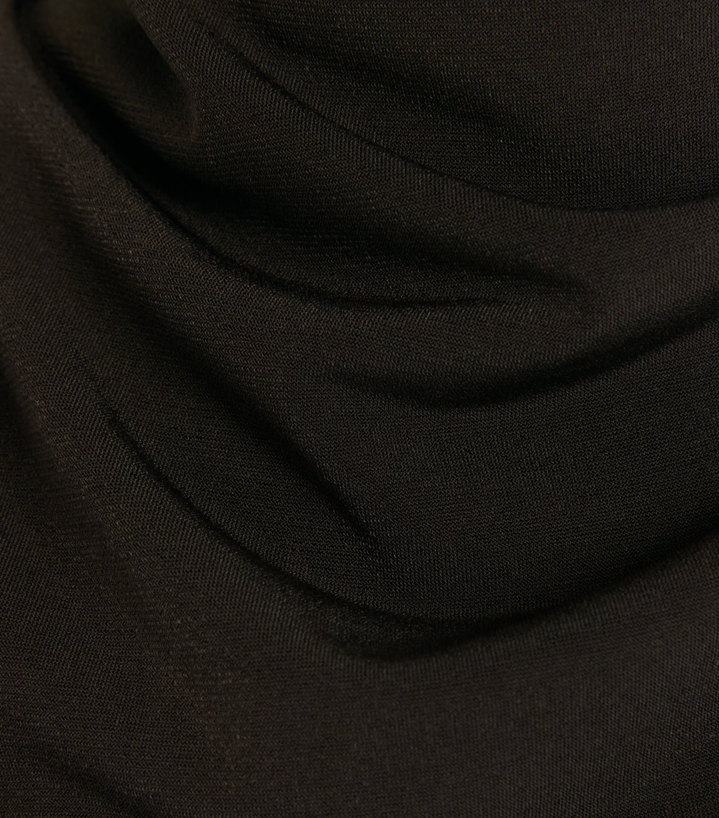 Vince Womens Draped Cowl-Neck Top Smoked Truffle Image 6