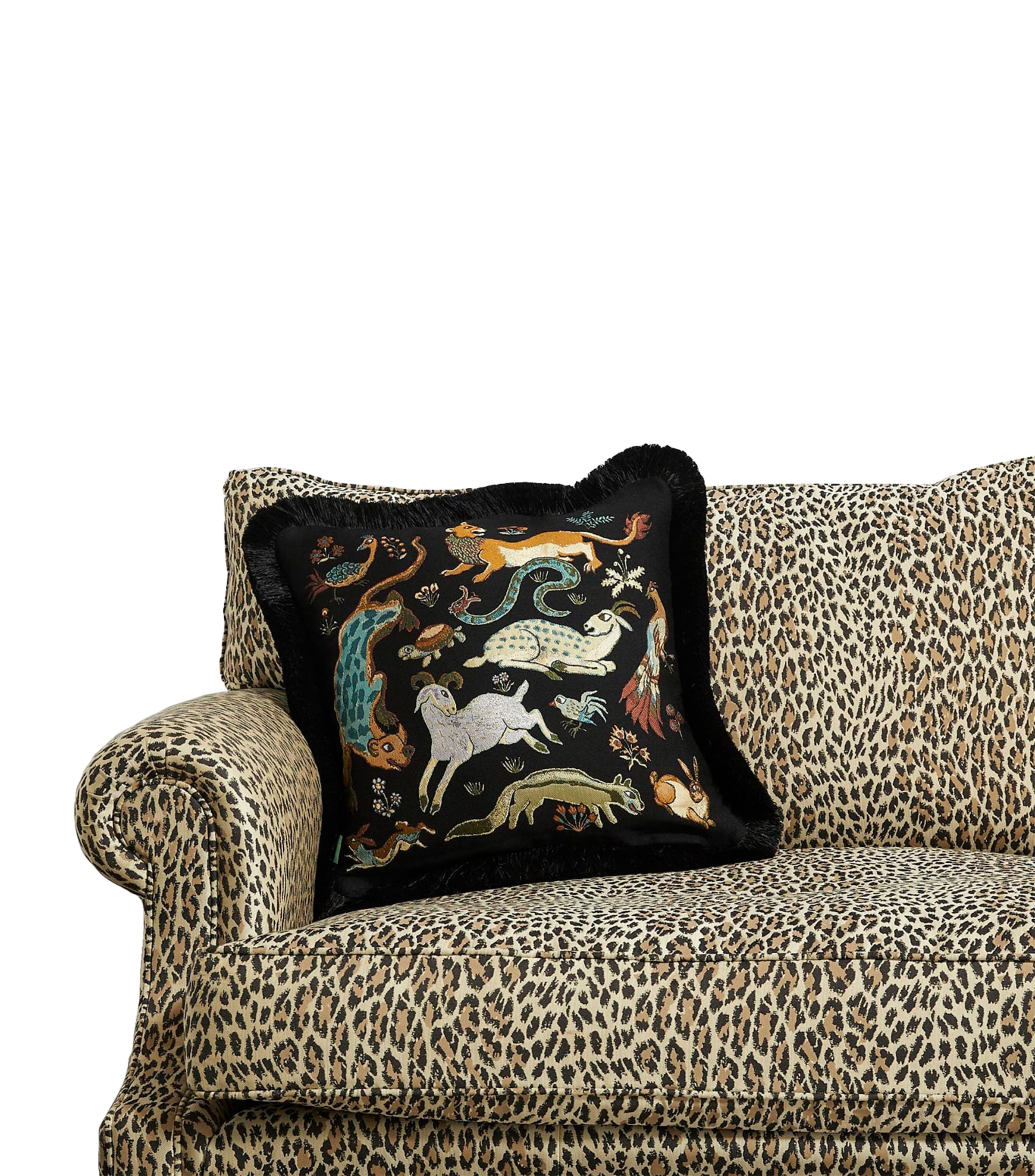 Medium Jacqaurd Trematonia Cushion (45cm x 45cm) EBONY Image 2