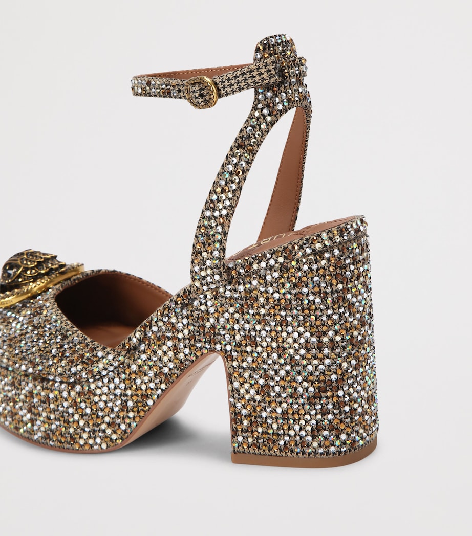 Kurt Geiger London Embellished Chelsea Platform Pumps Beige Image 4