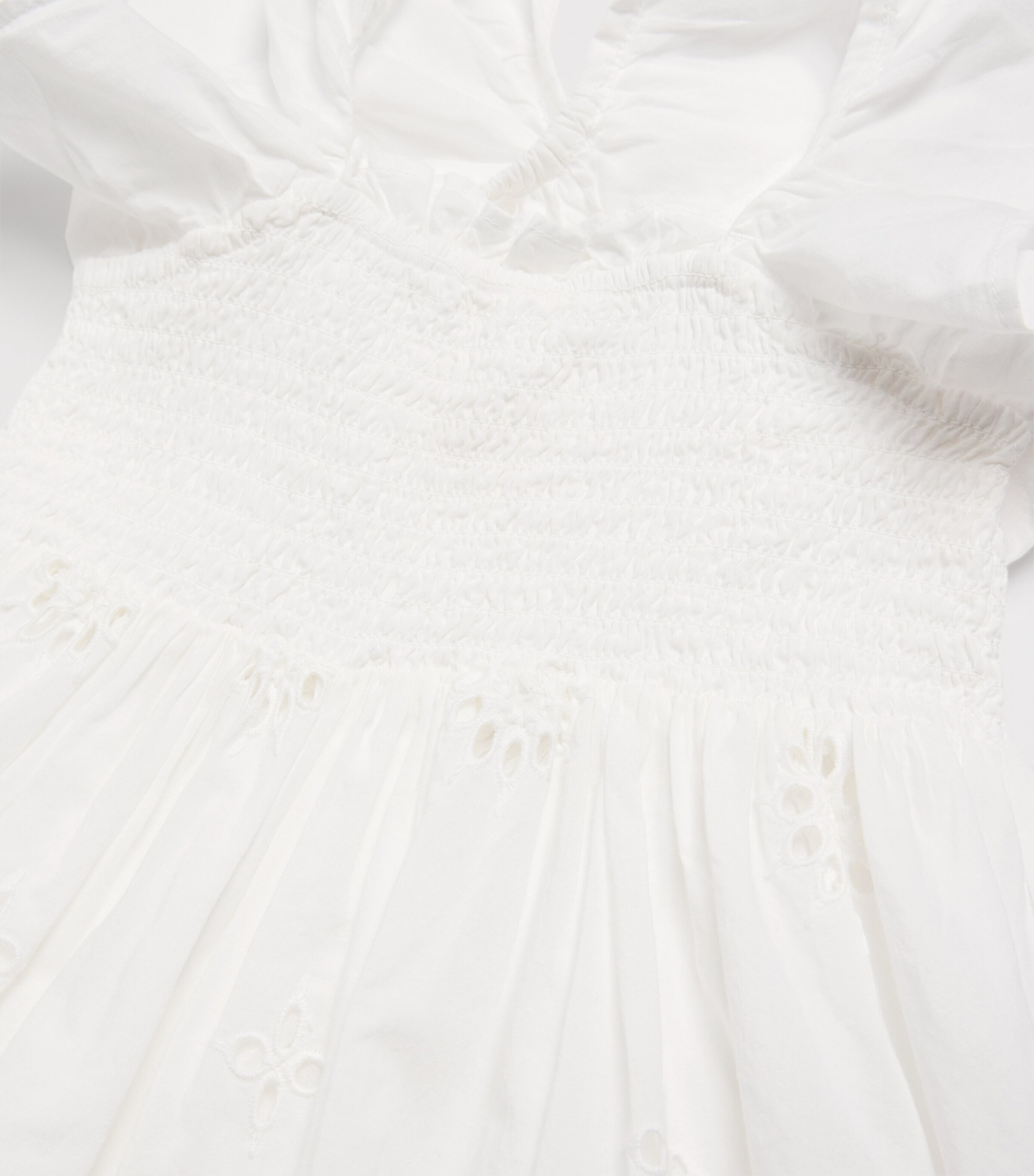 Louise Misha Cotton Anaya Dress (24 Months) Off White Schiffli Image 3