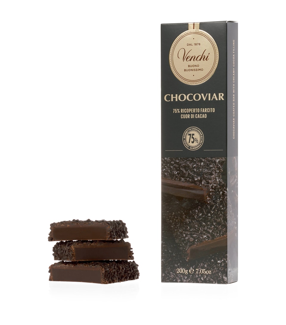 Venchi 1878 Dark Chocolate Chocoviar Soft Bar (200g)