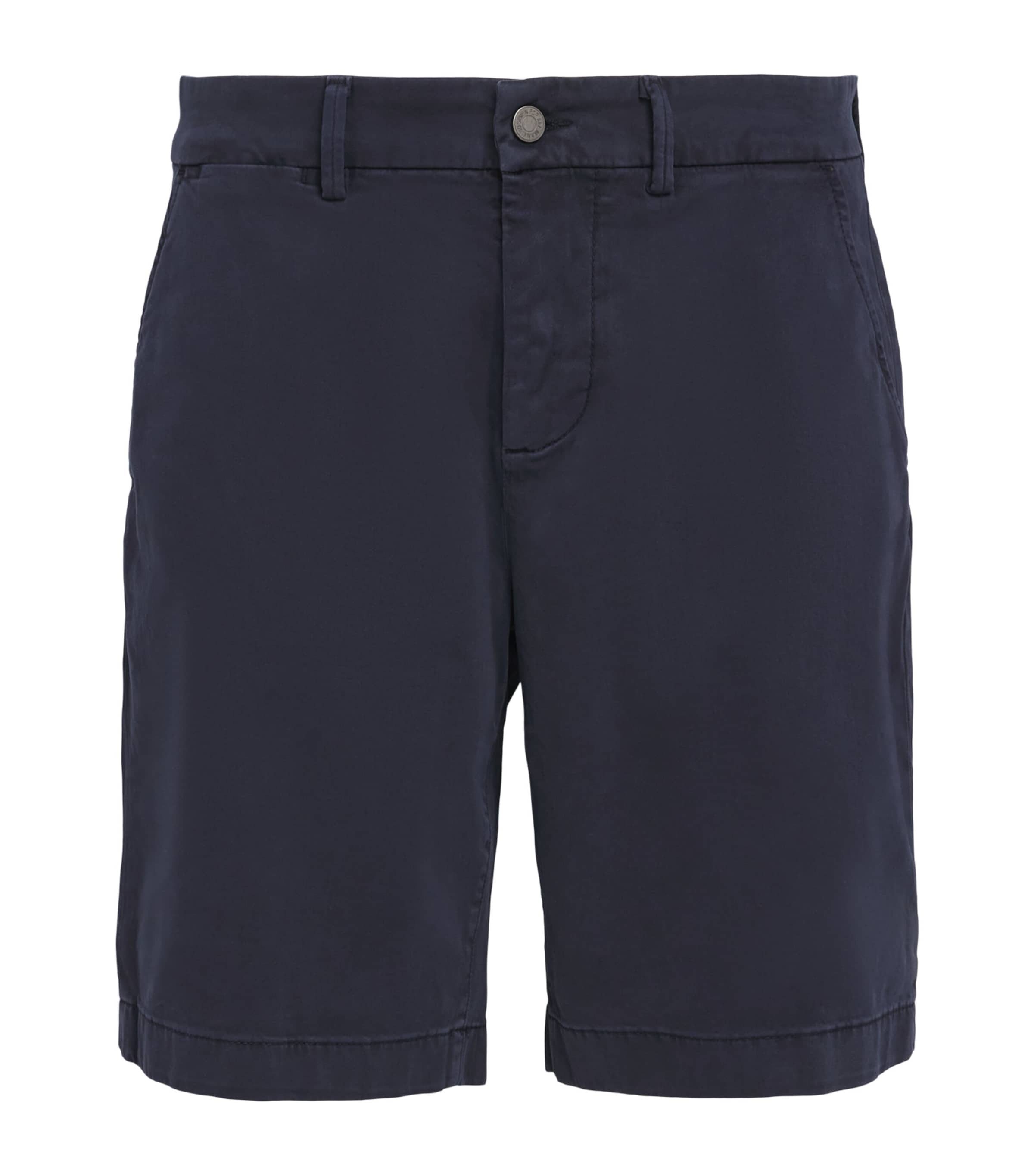 7 For All Mankind Mens Luxe Performance Chino Shorts Blue Image 1