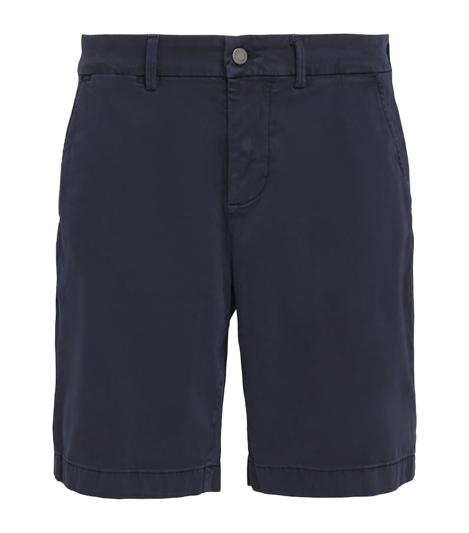 7 For All Mankind Mens Luxe Performance Chino Shorts Blue Image 1