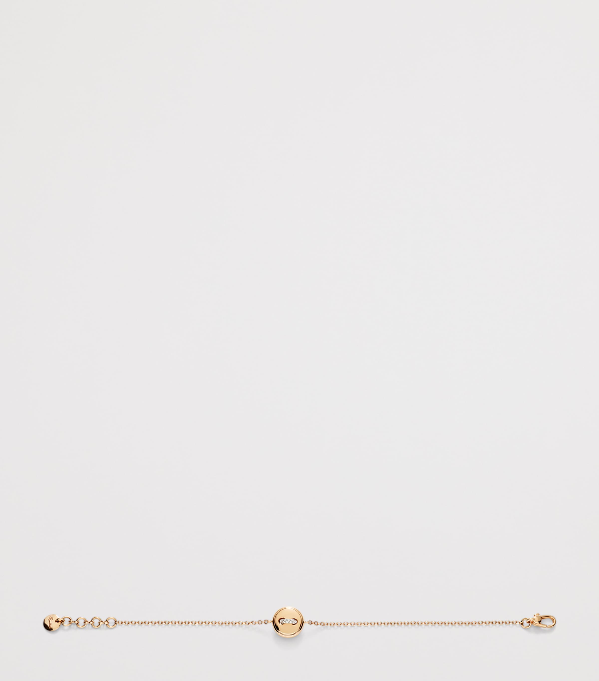 Rose Gold, Diamond and Turquoise Pom Pom Dot Bracelet DB0TU Image 3