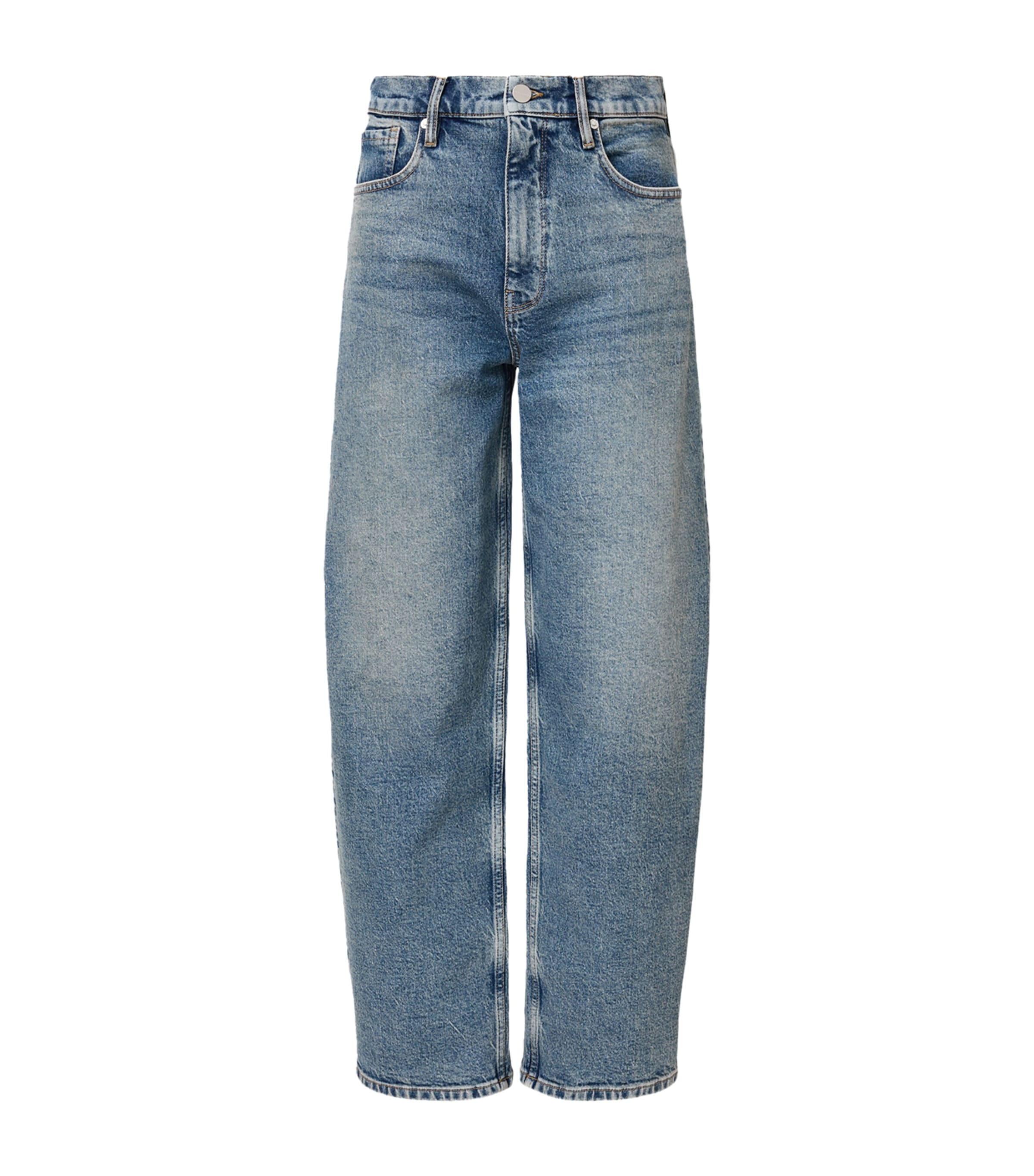 Sadie Barrel Jeans WASHED INDIGO Image 1