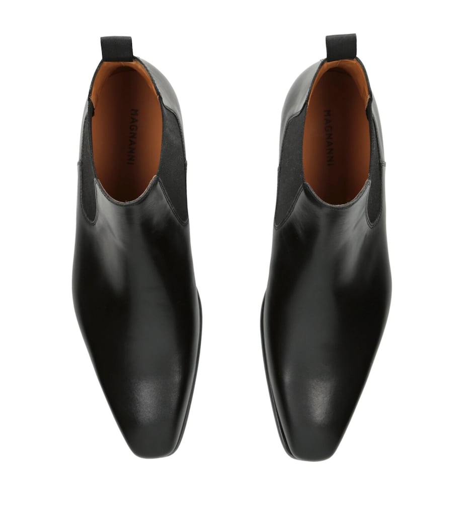 Leather Chelsea Boots BLACK Image 4