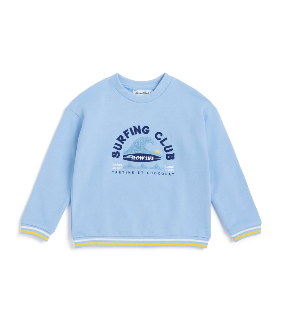 Cotton Surfing Club Sweatshirt (5-12 Years) 44NUAGE Image 1