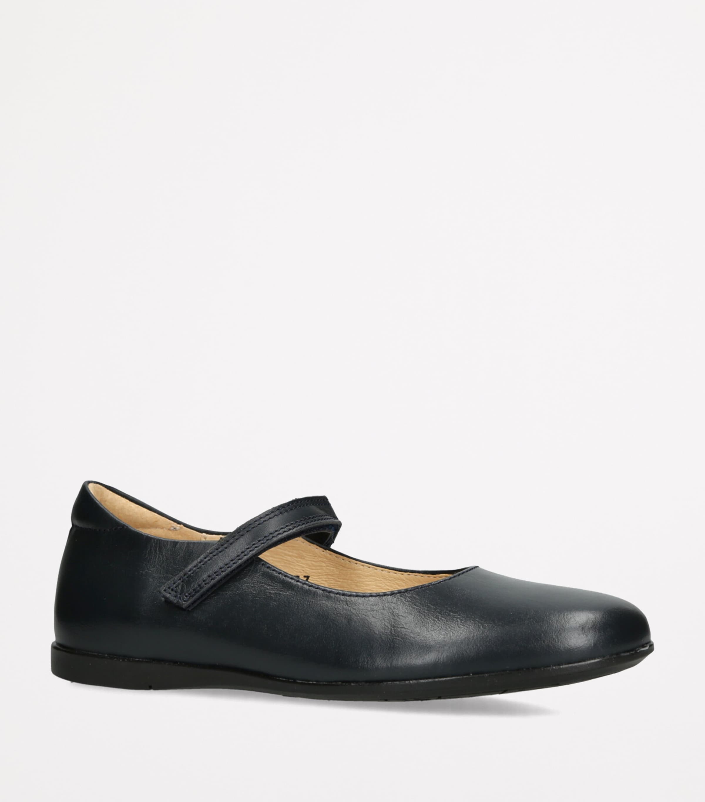papouelli Leather Maddie Mary Janes Navy Image 3