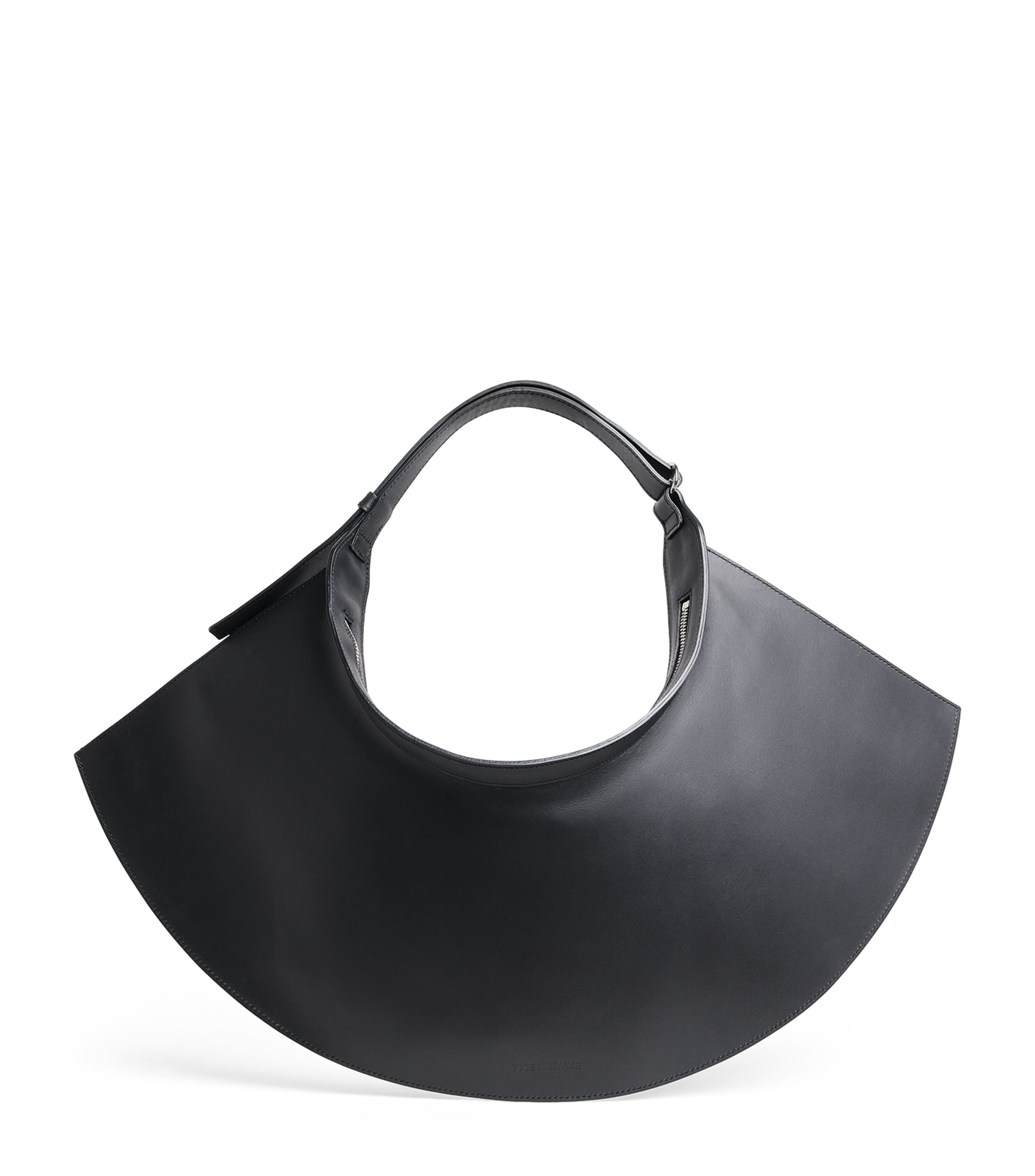 Issey Miyake Medium Leather Fin Bag Black Image 1