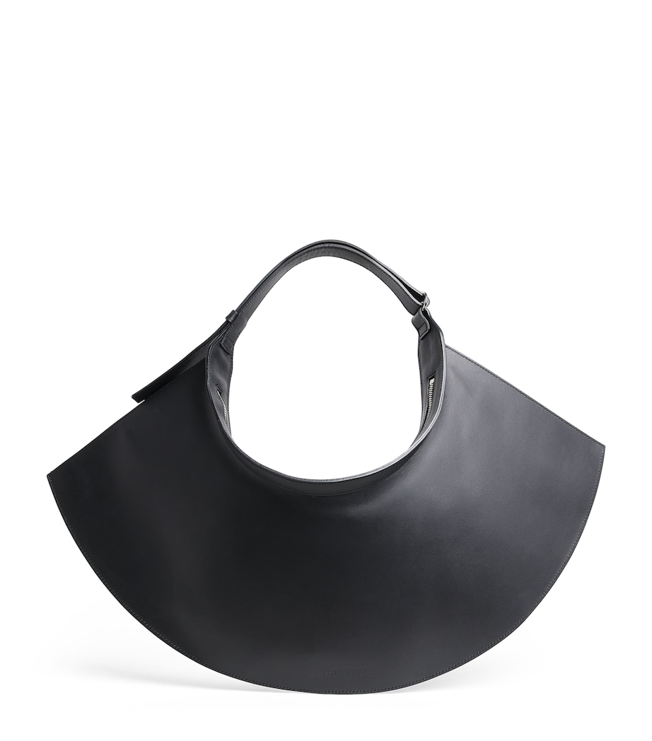 Issey Miyake Medium Leather Fin Bag Black Image 1