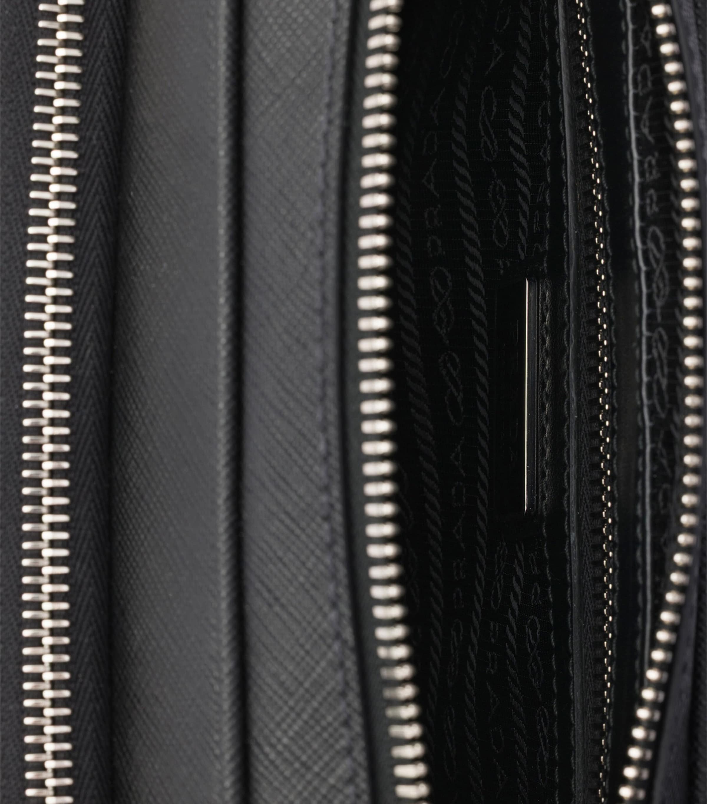 Prada Saffiano Leather Cross-Body Bag Black Image 5