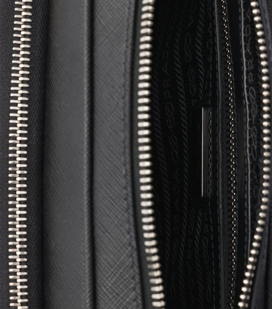 Prada Saffiano Leather Cross-Body Bag Black Image 5