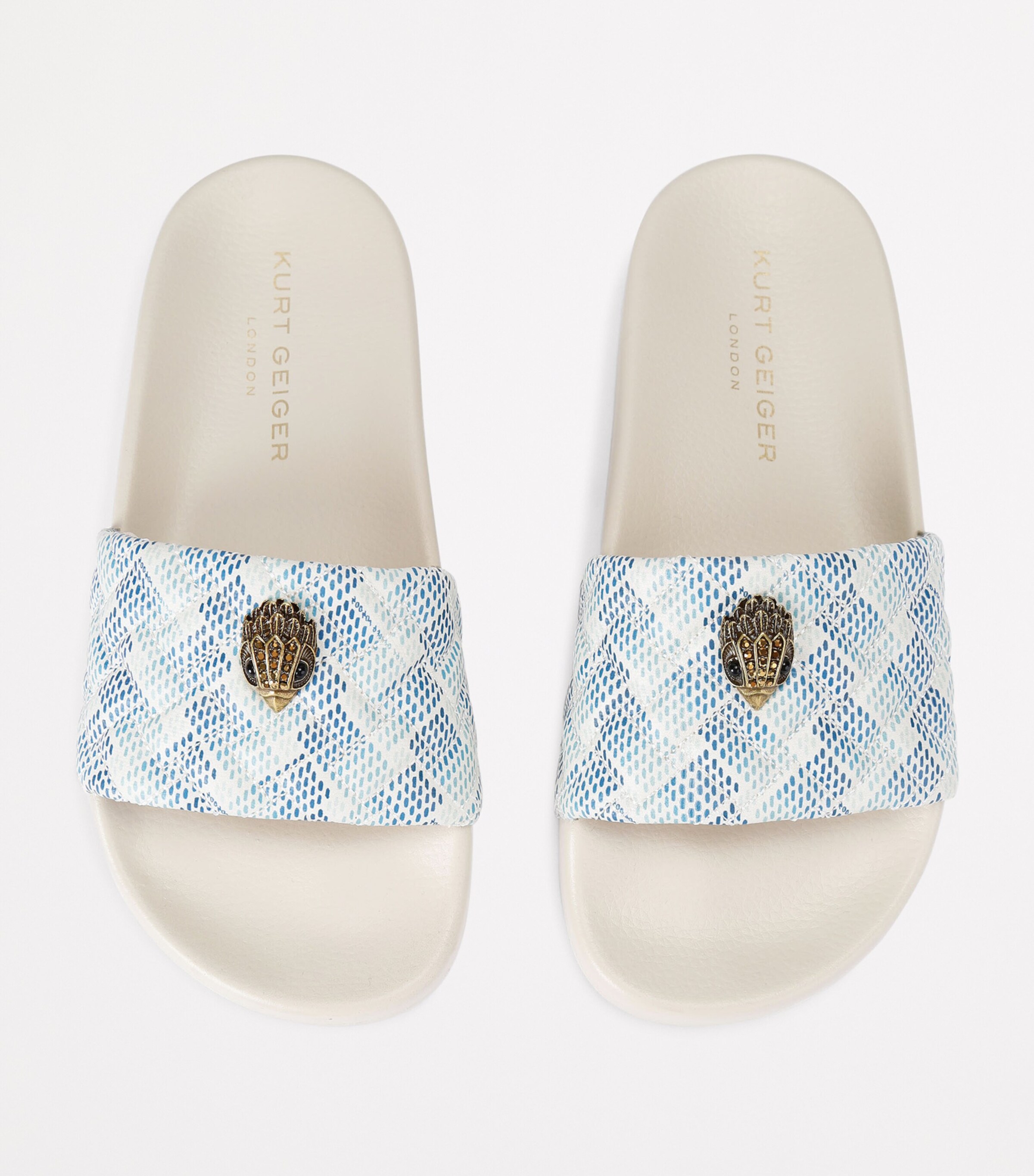 Kurt Geiger London Meena Eagle Slides White/comb Image 4