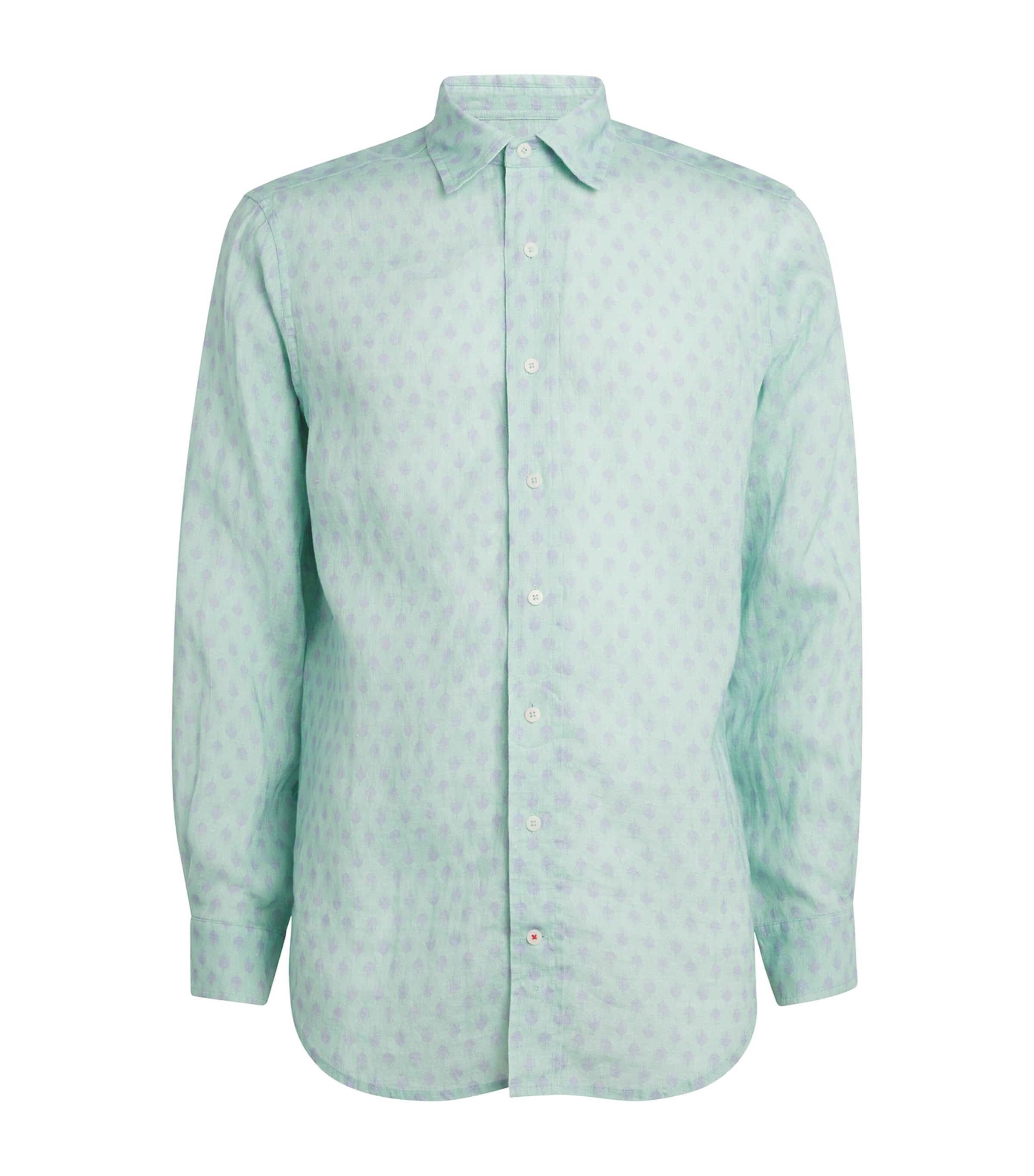 LOVE BRAND & CO. LINEN PRINTED ABACO SHIRT 