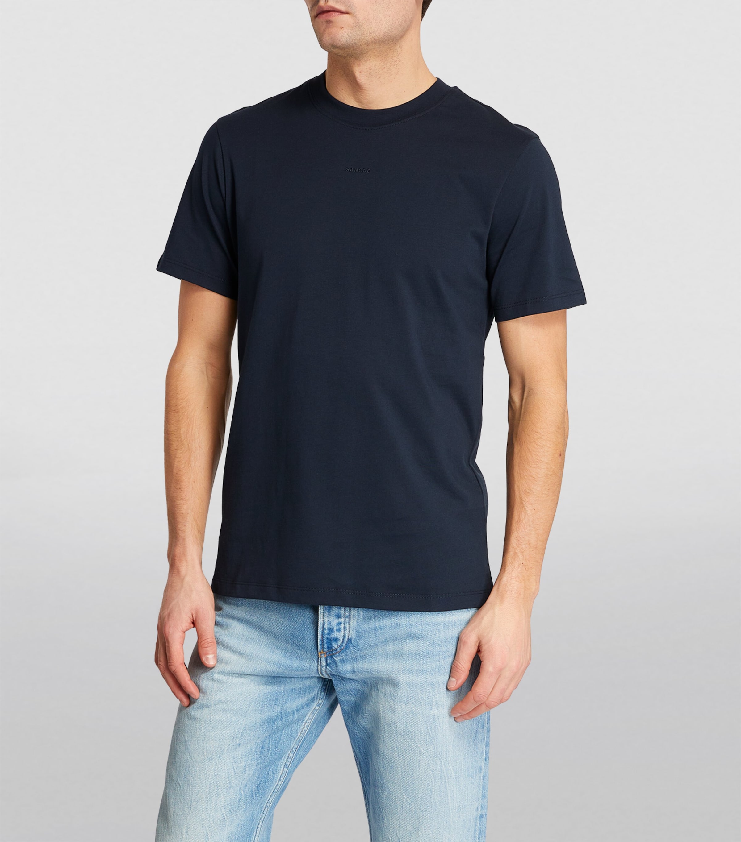 Embroidered Logo T-Shirt NAVY BLUE Image 3