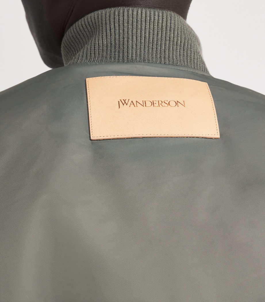 Oversized Bomber Jacket STEEL Image 6