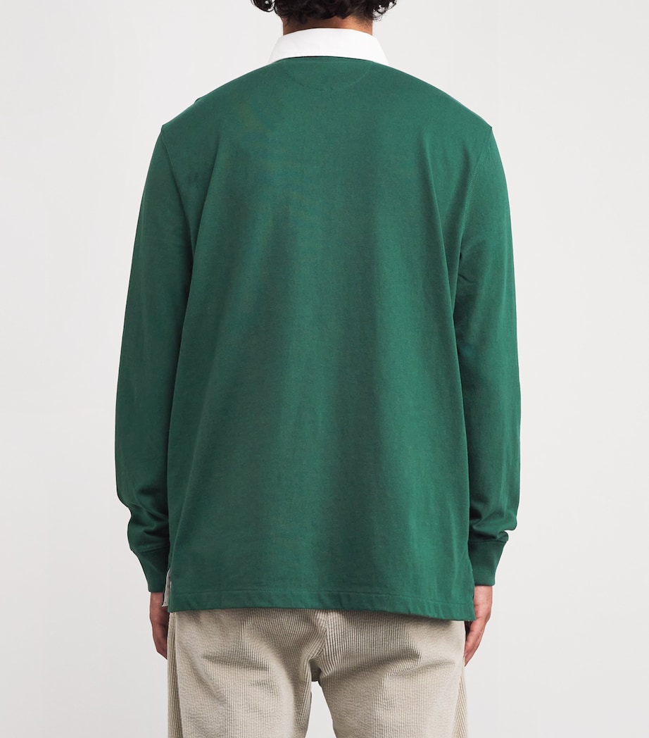 Cotton The Iconic Rugby Shirt GREEN Image 4