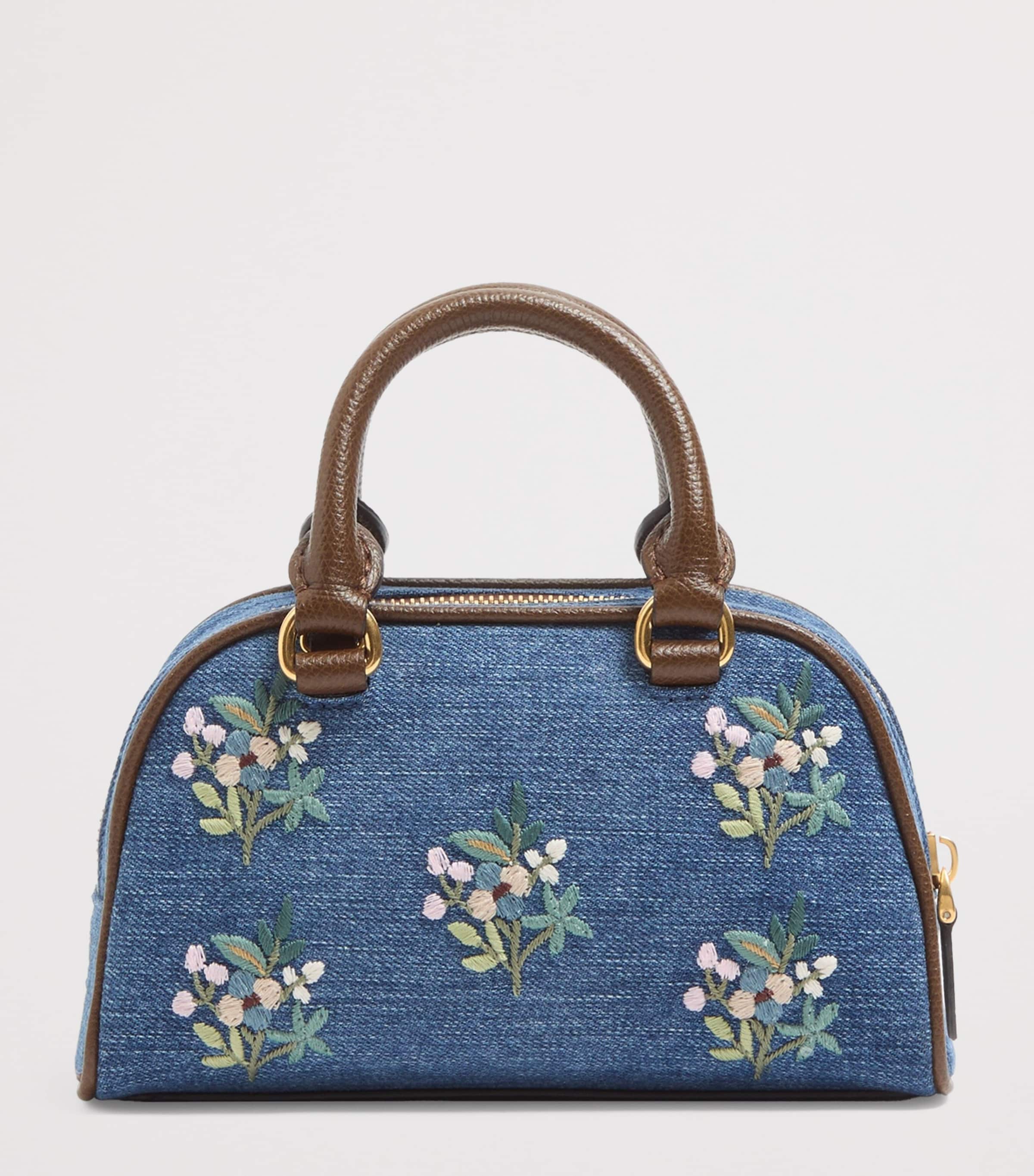 Valentino Garavani Denim VLogo Signature Top-Handle Bag Axm Image 4