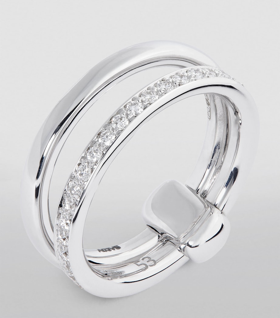 White Gold and Diamond Pomellato Together Ring DB000 Image 2