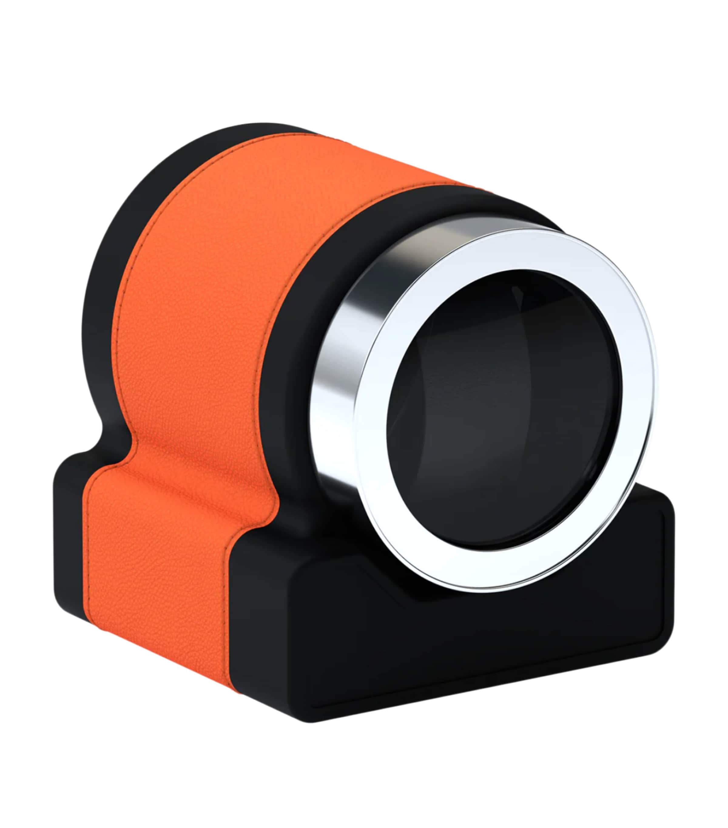 Scatola Del Tempo Leather Rotor One Automatic Watch Winder Orange Image 1