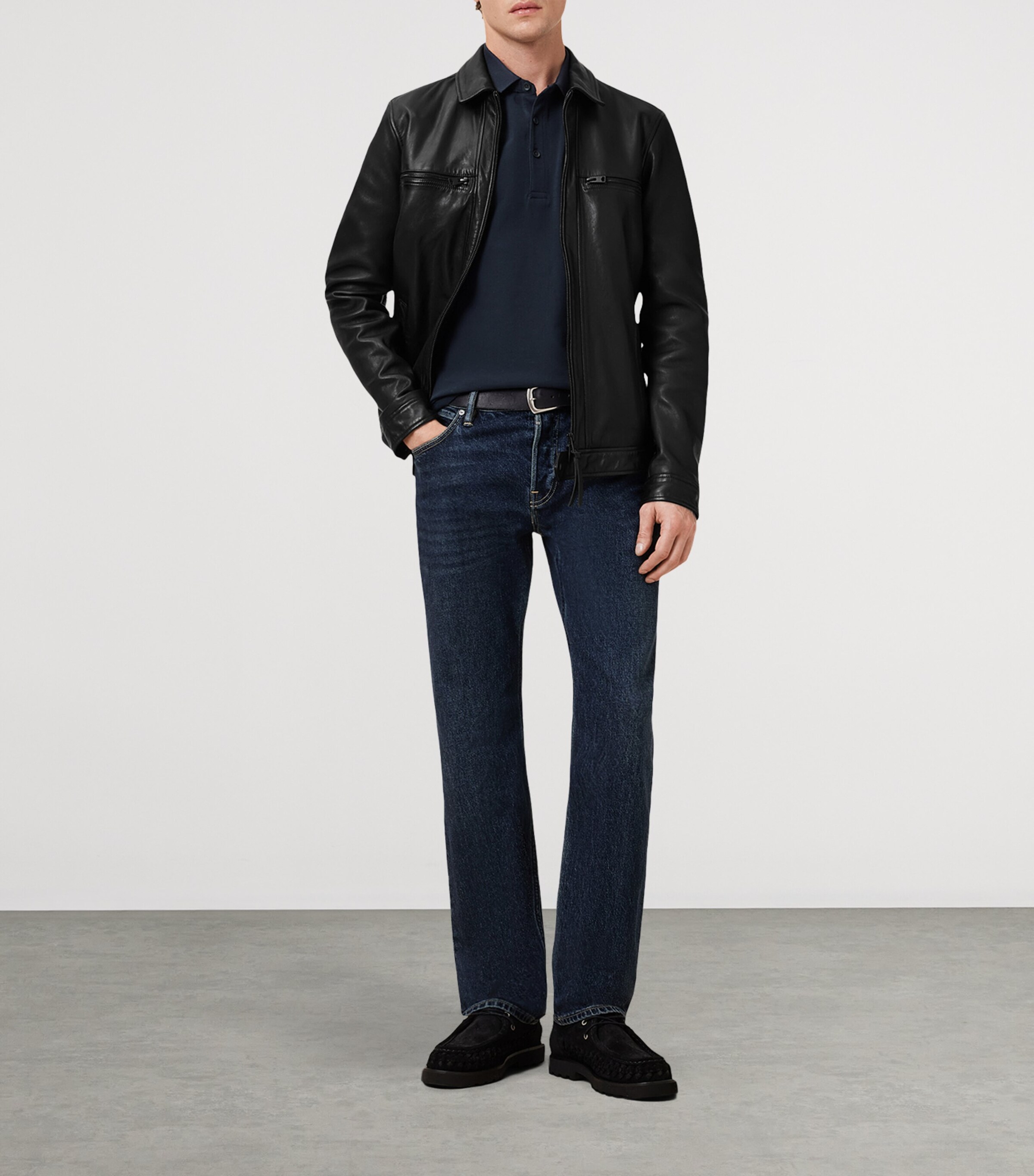 Organic Cotton Reform Polo Shirt NAVY BLUE Image 3