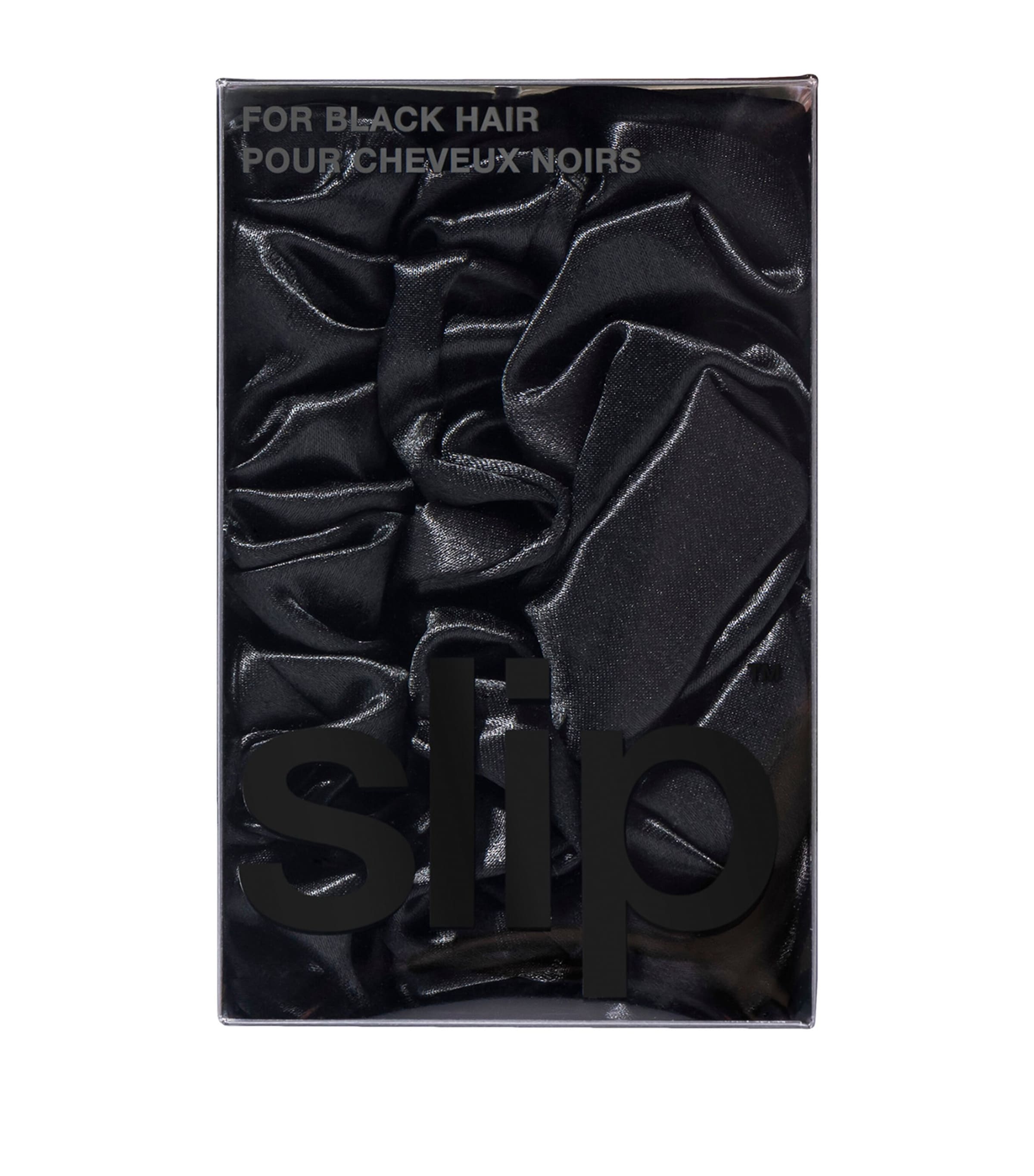 Silk Back To Basics Scrunchies (Set of 3) BLACK Image 2