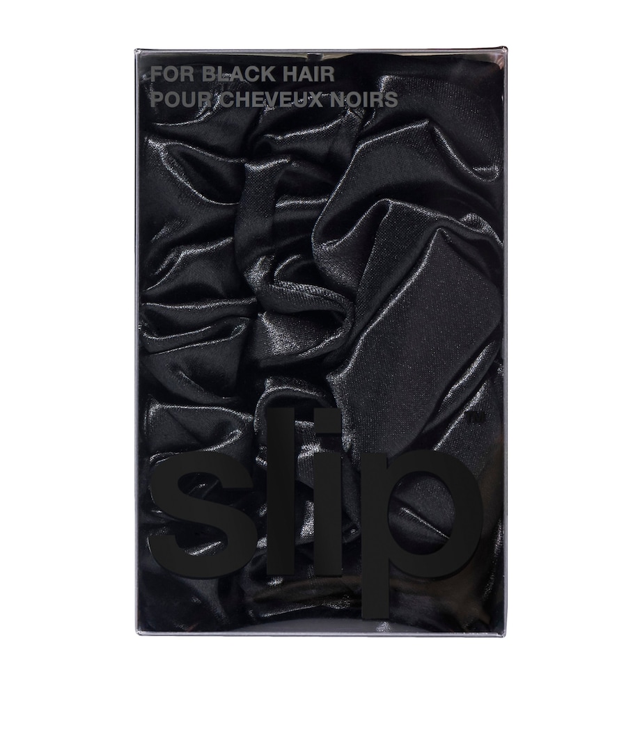 Silk Back To Basics Scrunchies (Set of 3) BLACK Image 2