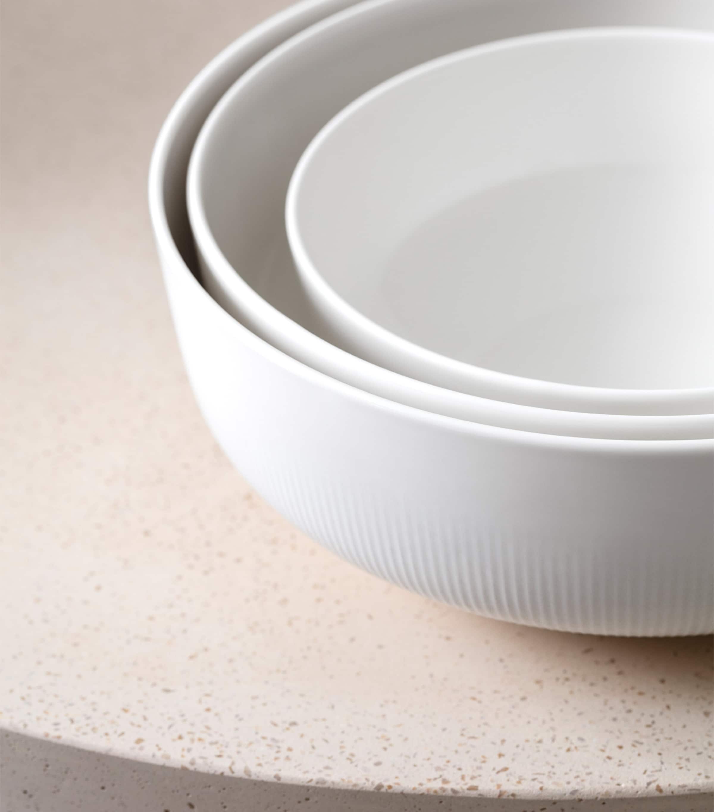 Porcelain Afina Bowl (29cm) WHITE Image 3