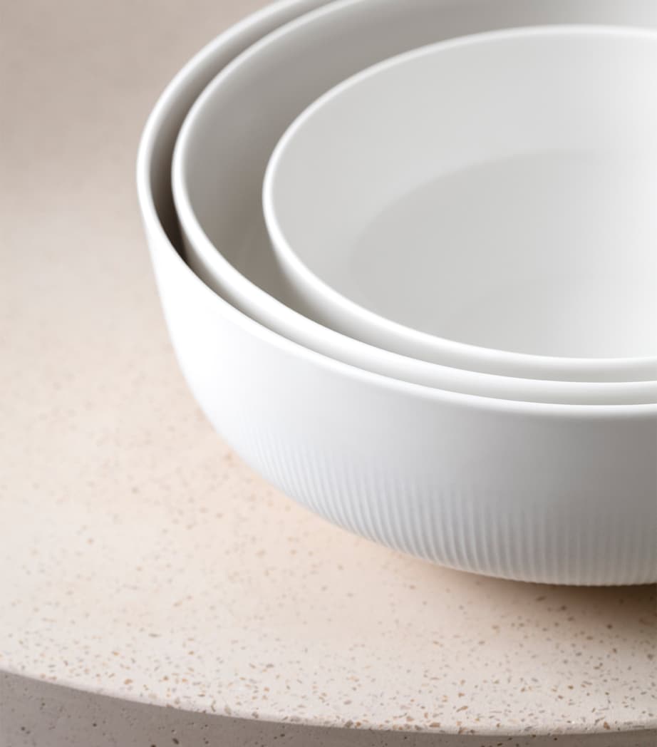 Porcelain Afina Bowl (29cm) WHITE Image 3