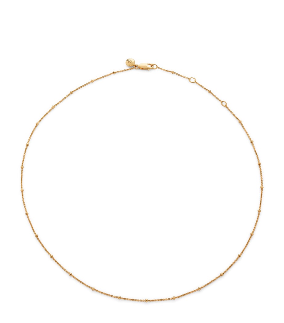 Gold Vermeil Beaded Chain Necklace (61cm) 18K GOLD VERMEIL Image 1