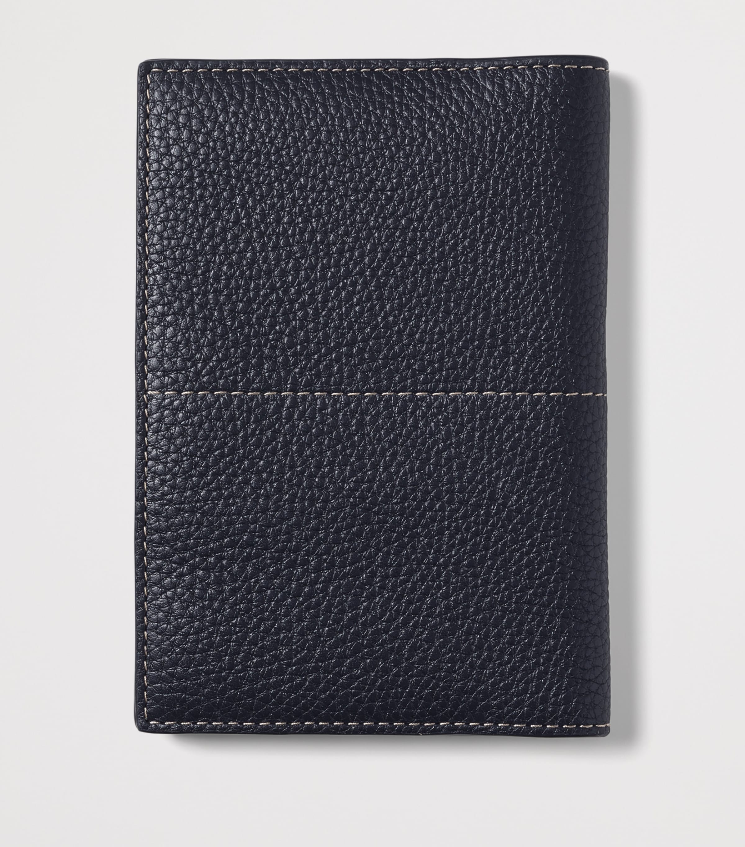 Aspinal Of London Leather Hudson Passport Cover Navy Image 2