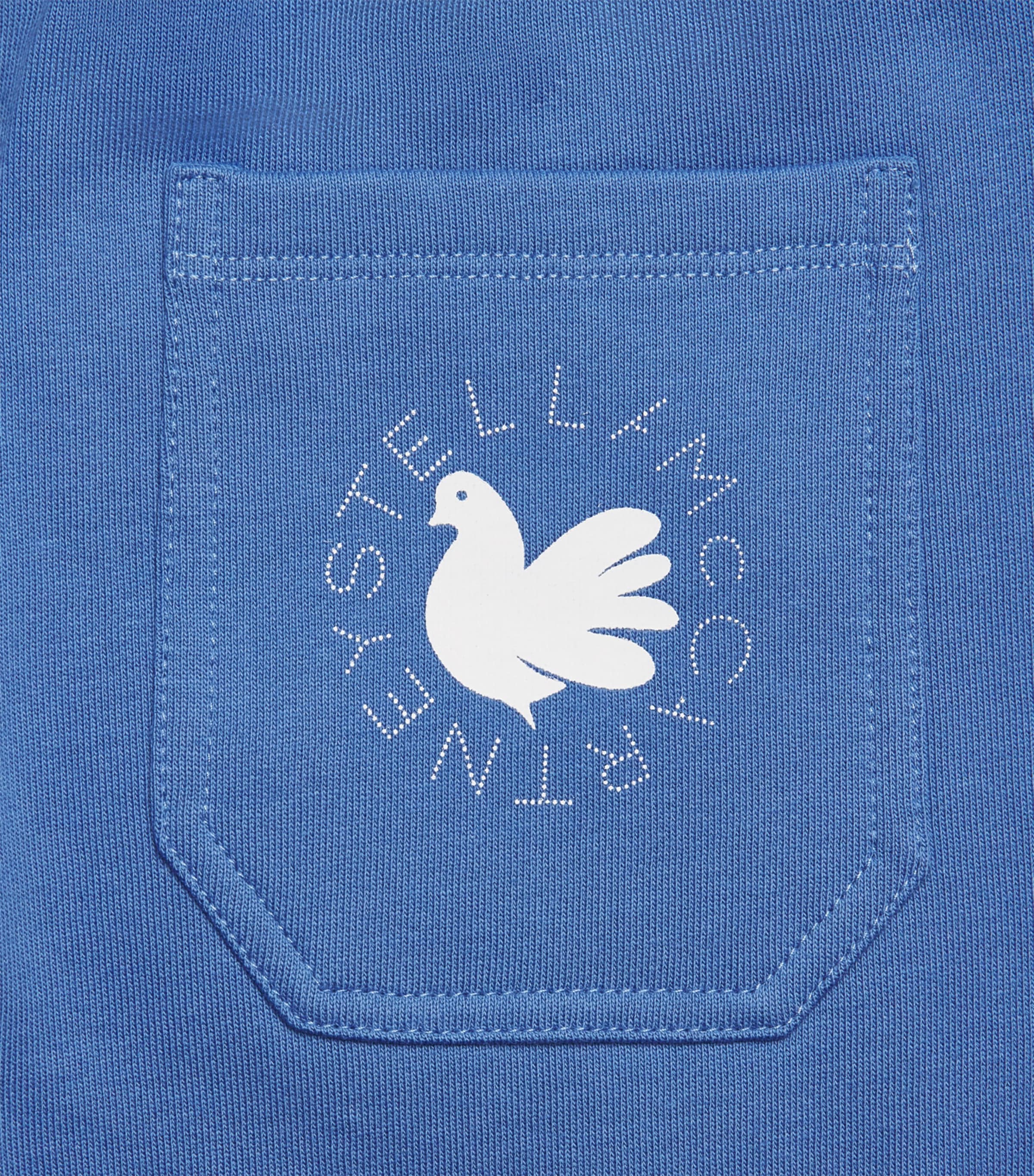 Stella McCartney Kids Cotton Dove Sweatpants (3-14 Years) Air Force Blue Image 4