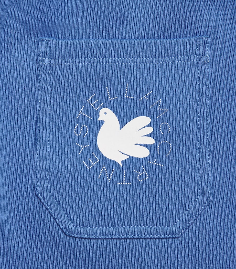 Stella McCartney Kids Cotton Dove Sweatpants (3-14 Years) Air Force Blue Image 4