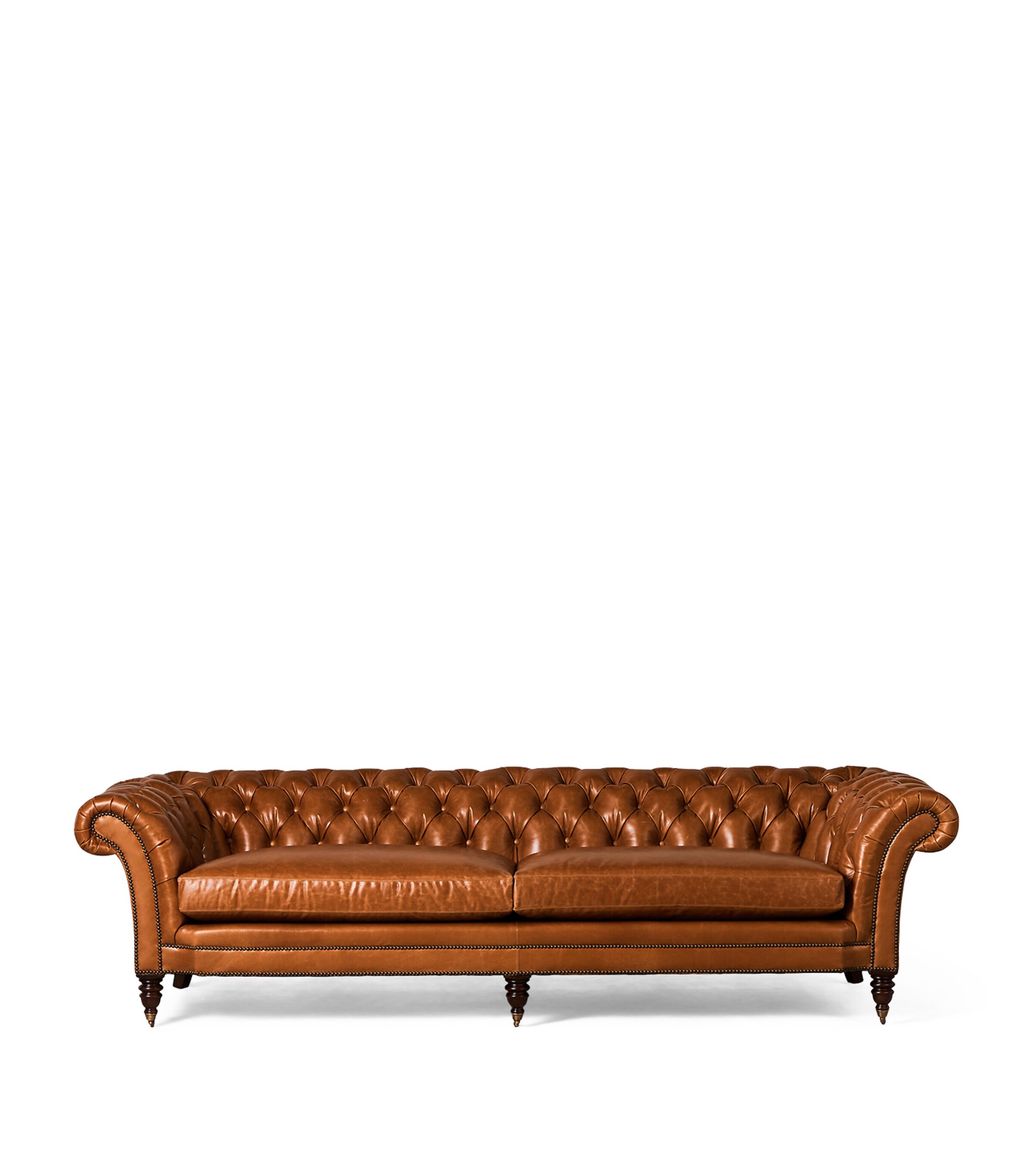 Ralph Lauren Home Beech and Leather Brook Street Sofa Harrods UK