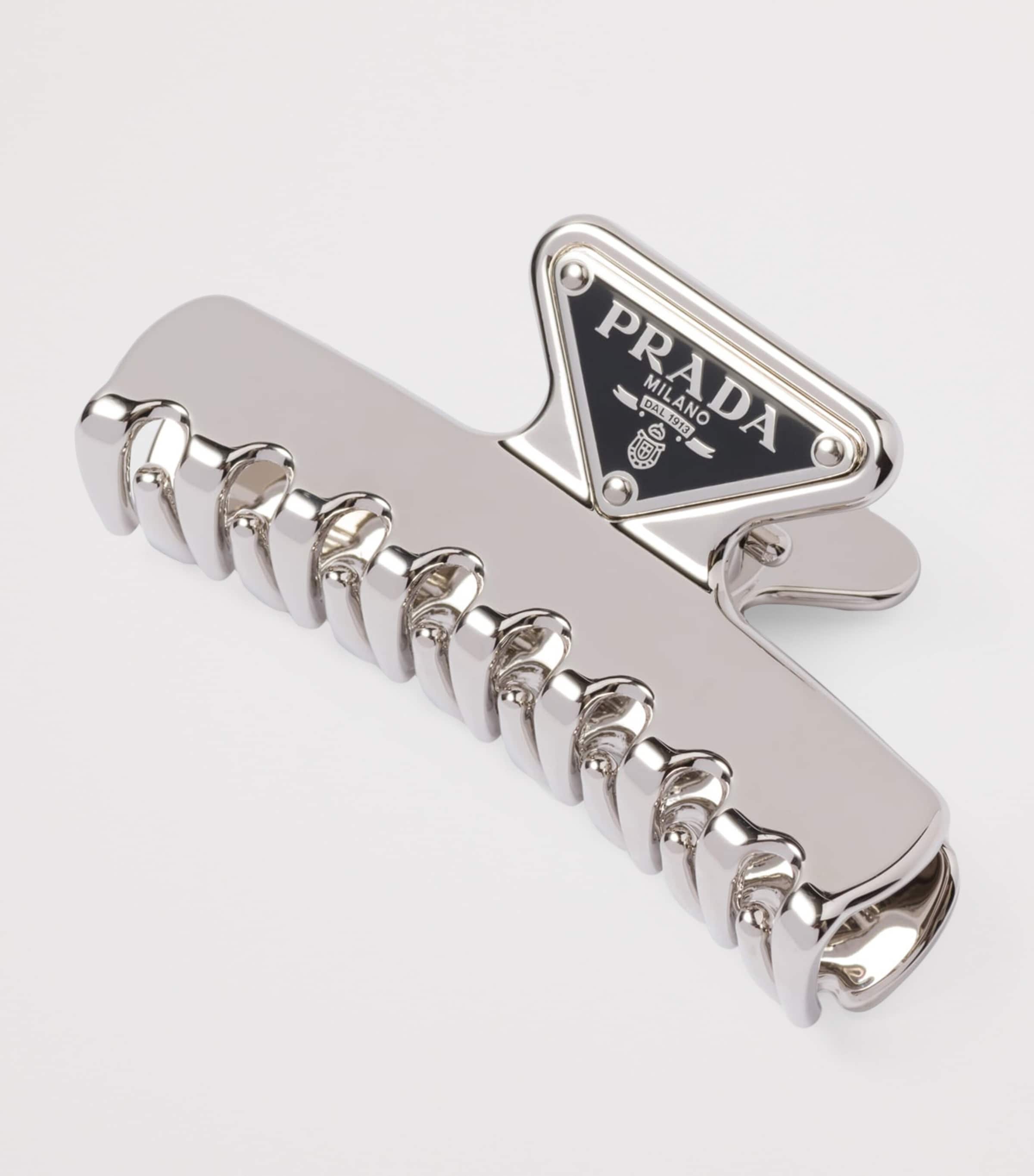 Prada Triangle Logo Claw Clip Image 2