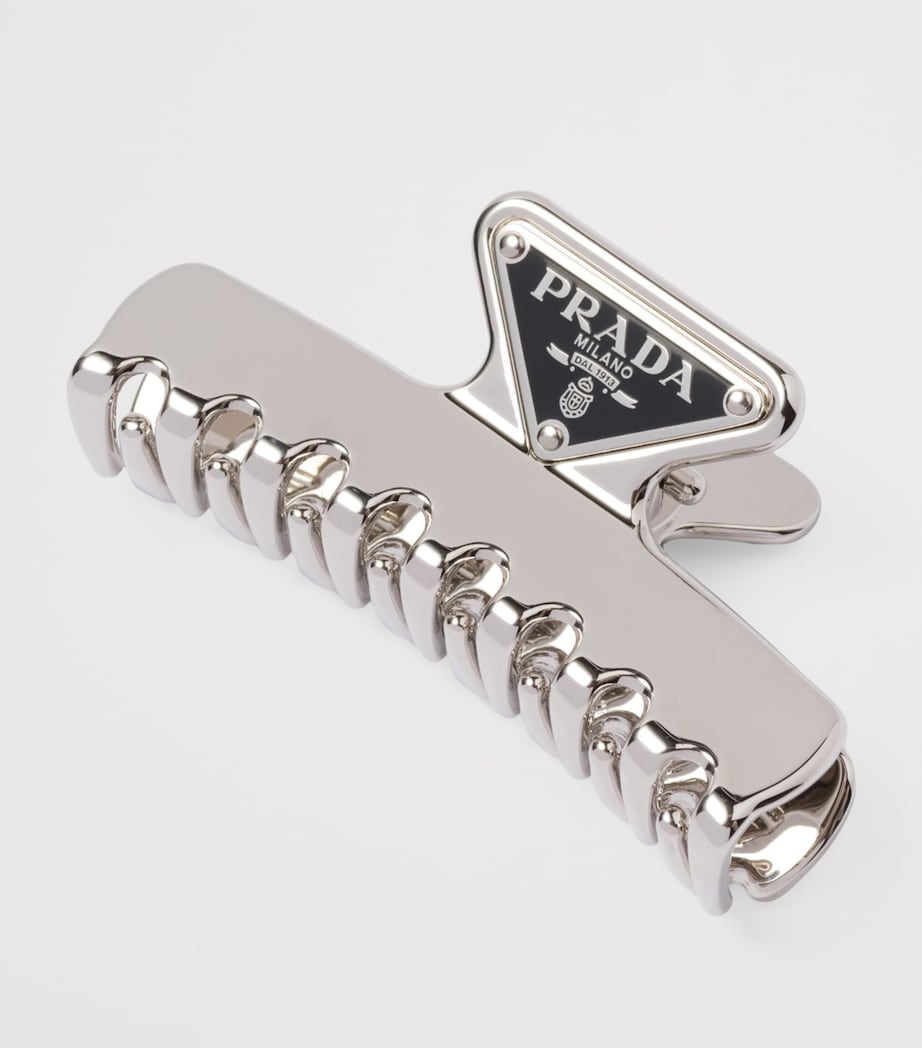 Prada Triangle Logo Claw Clip Image 2