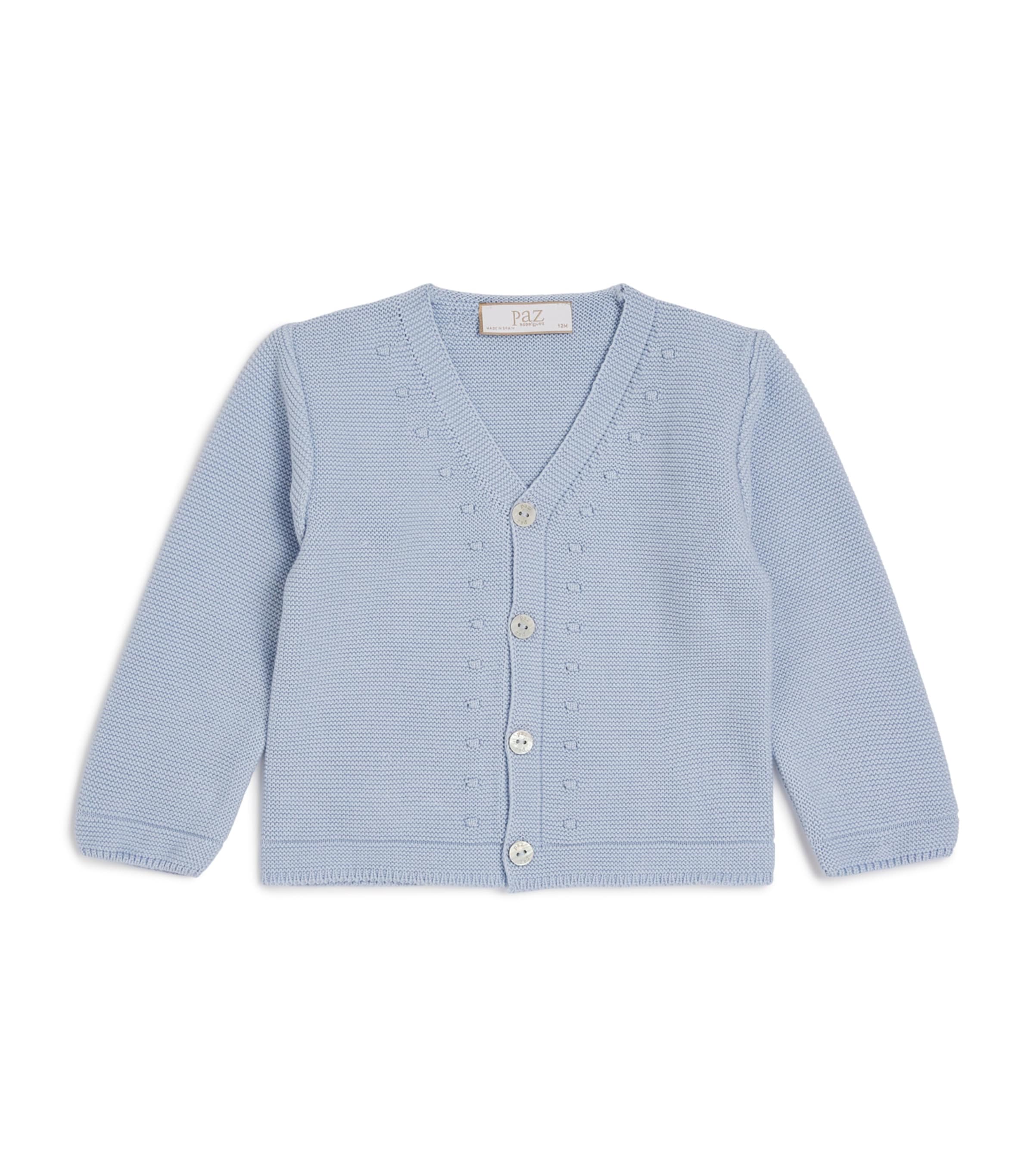 Cotton Esencial Cardigan (1-24 Months) 801 H82 SKY BLUE Image 1
