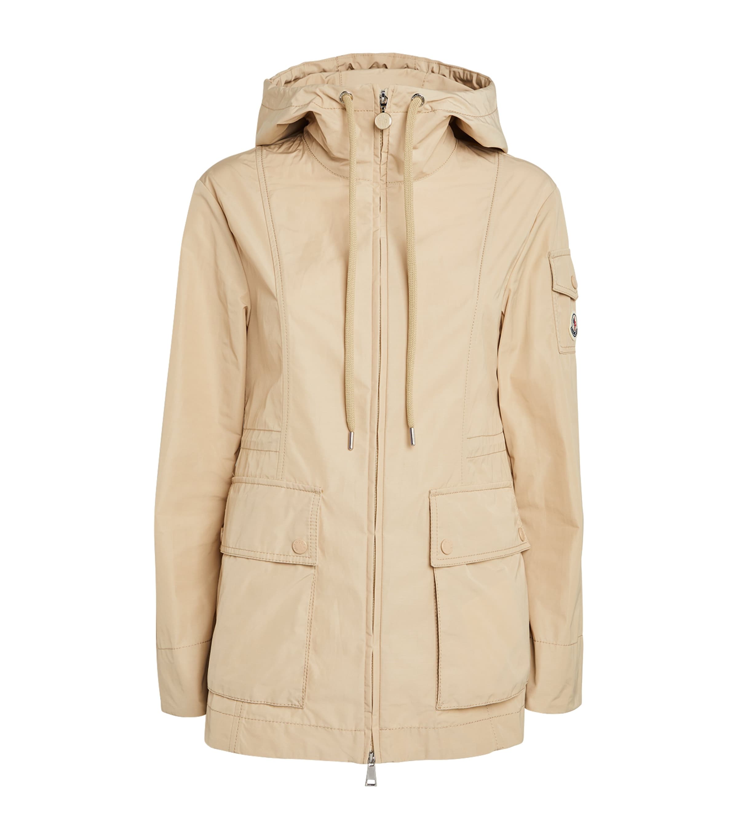 Shop Moncler Leandro Parka In Yellow