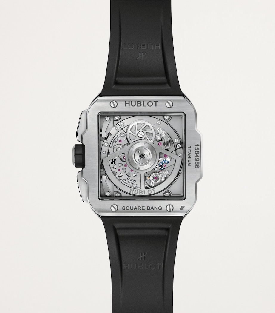 Titanium Square Bang Unico Watch 42mm BLACK Image 2