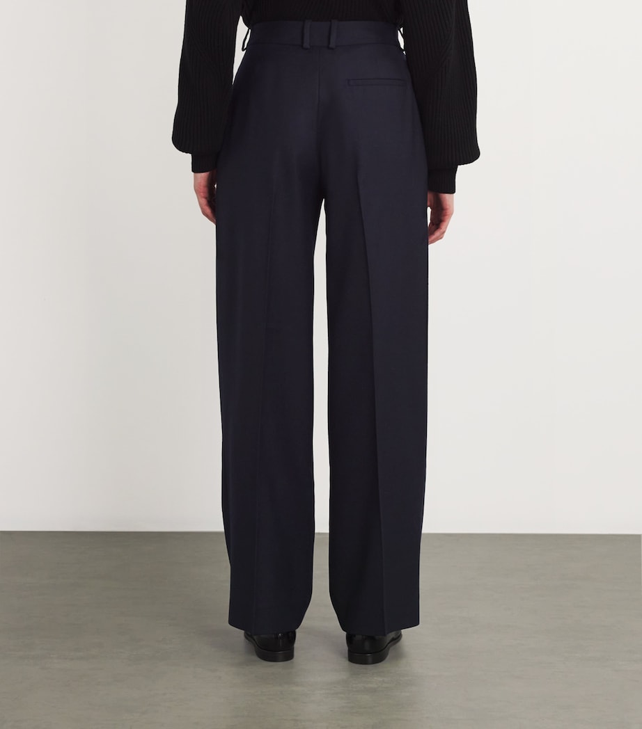 Wool Rampling Trousers NAVY BLUE Image 4