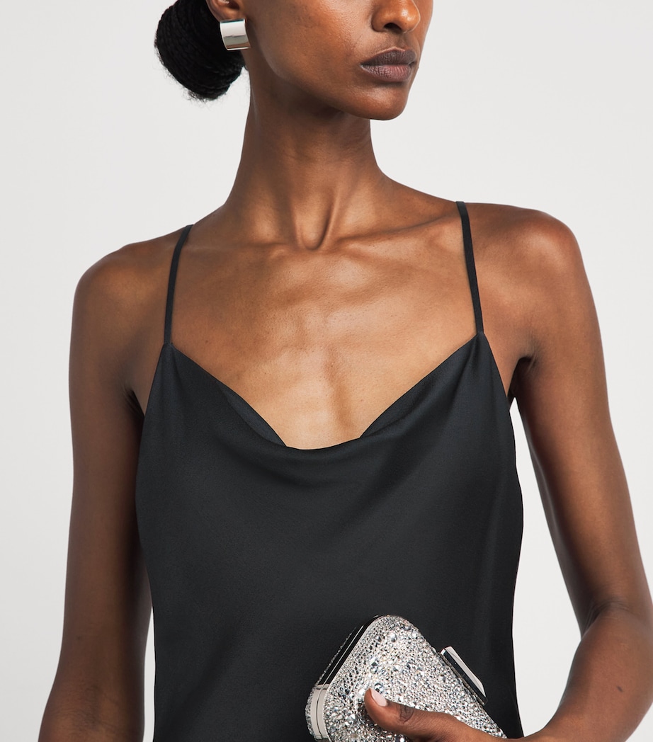 Jenny Packham Womens Tayen Maxi Slip Dress Liquorice Image 3