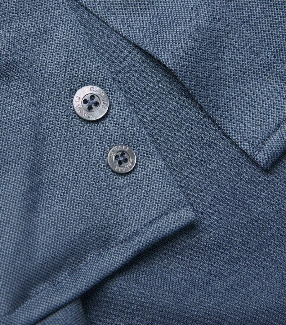Canali Mens Cotton-Blend Shirt Image 5