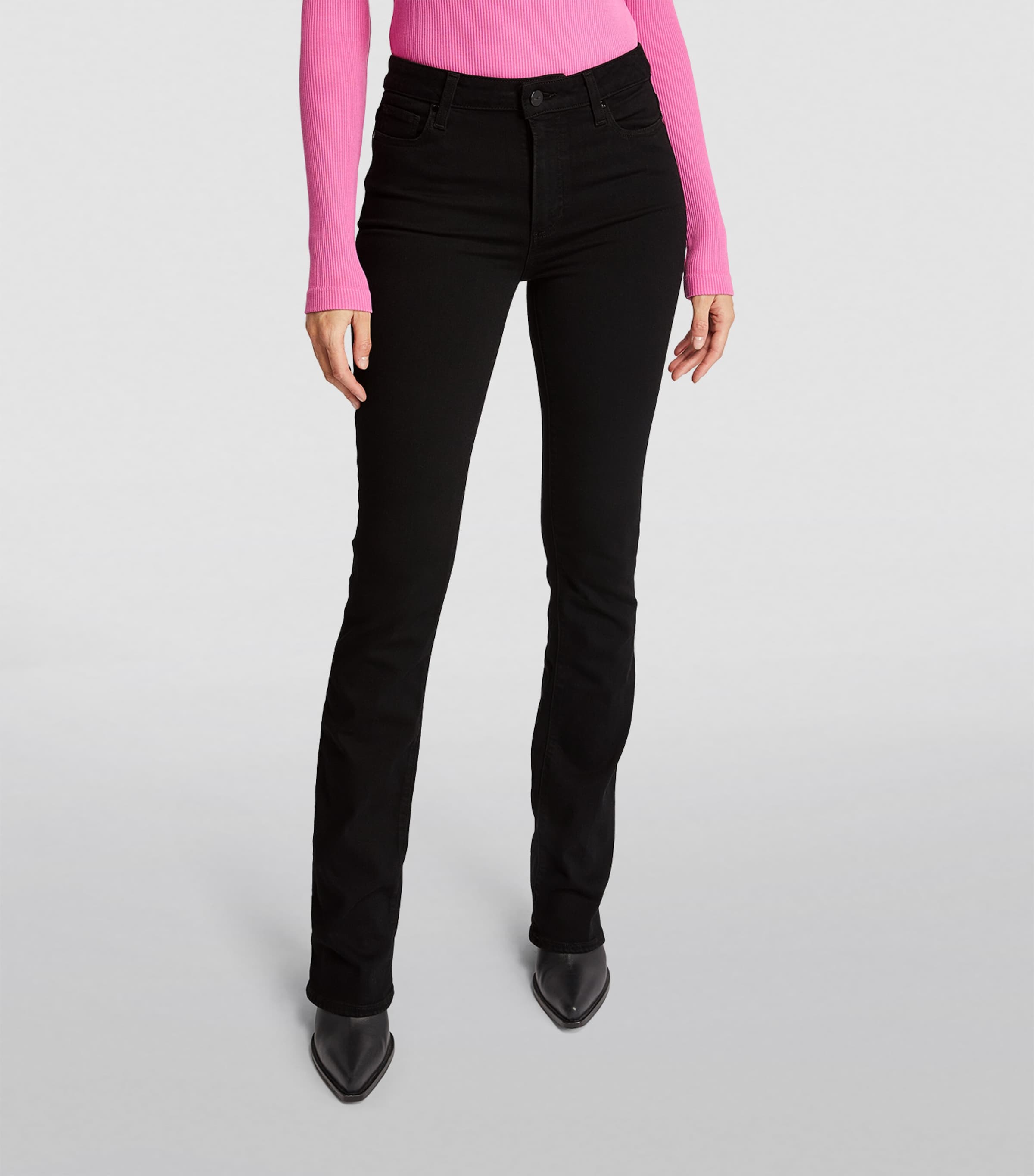 Manhattan High-Rise Bootcut Jeans BLACK SHADOW Image 3